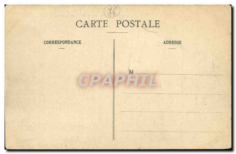 Veules les Roses CPA La villa Pente Cote Maison de Henri Lavedan — Rückseite