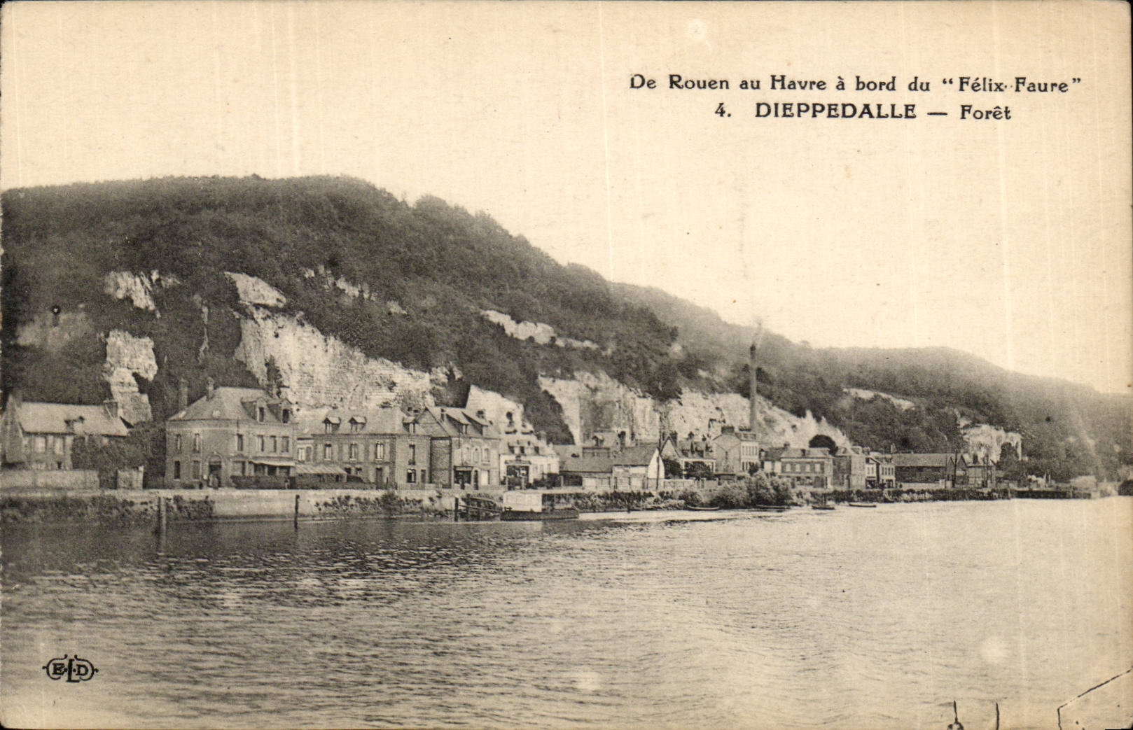 Dieppedalle CPA DE Rouen au Havre a bord du Felix Faure