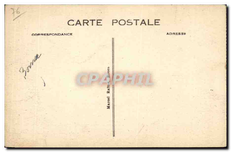 Dieppedalle CPA DE Rouen au Havre a bord du Felix Faure — Rückseite