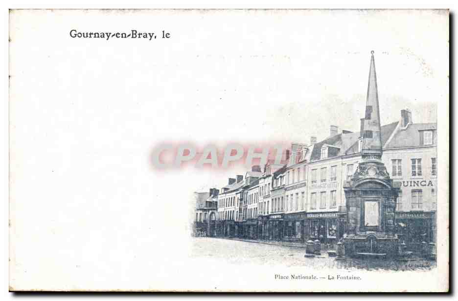Gournay en Bray CPA Place nationale la fontaine
