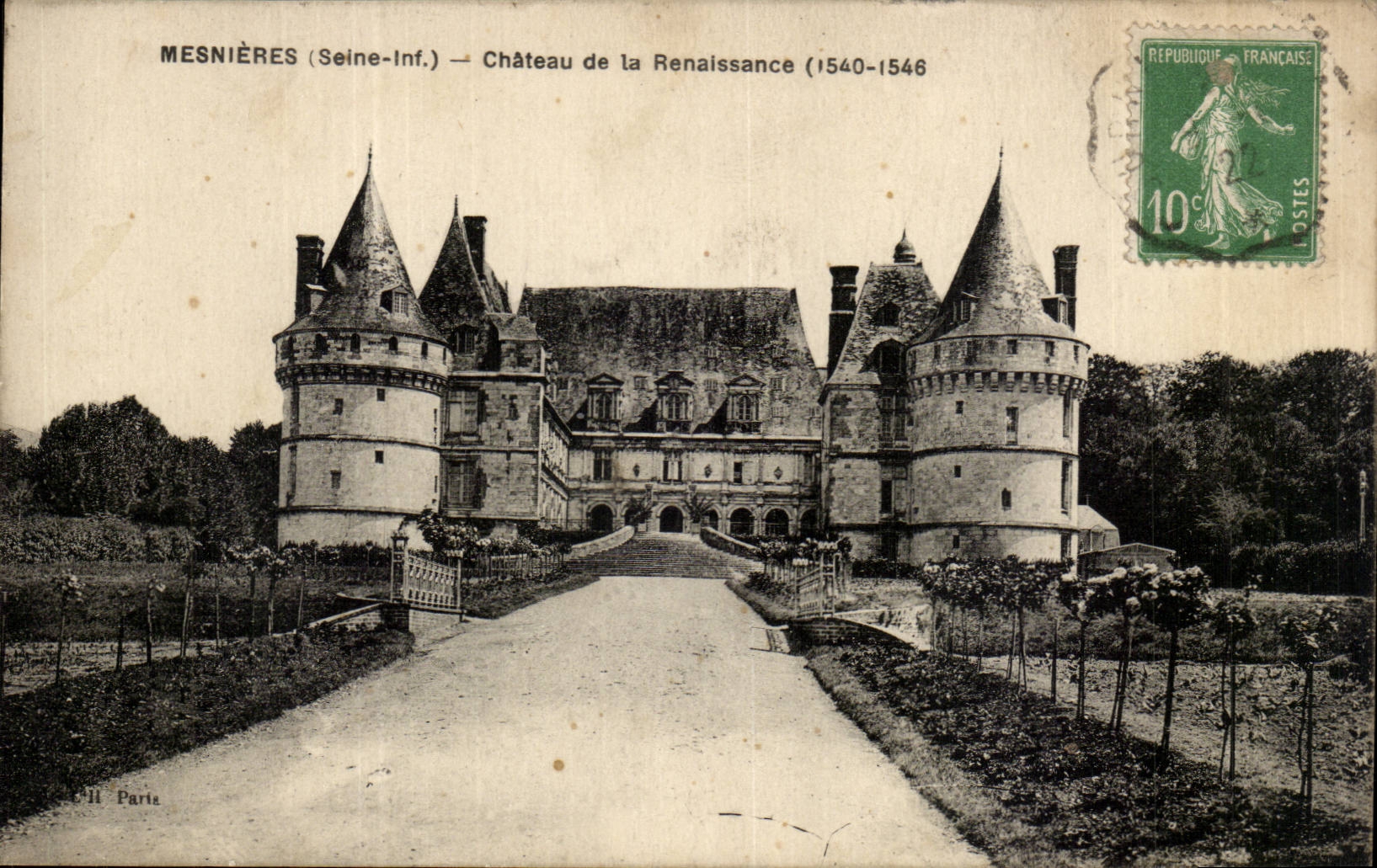Mesnieres- Chateau de la Renaissance -CPA