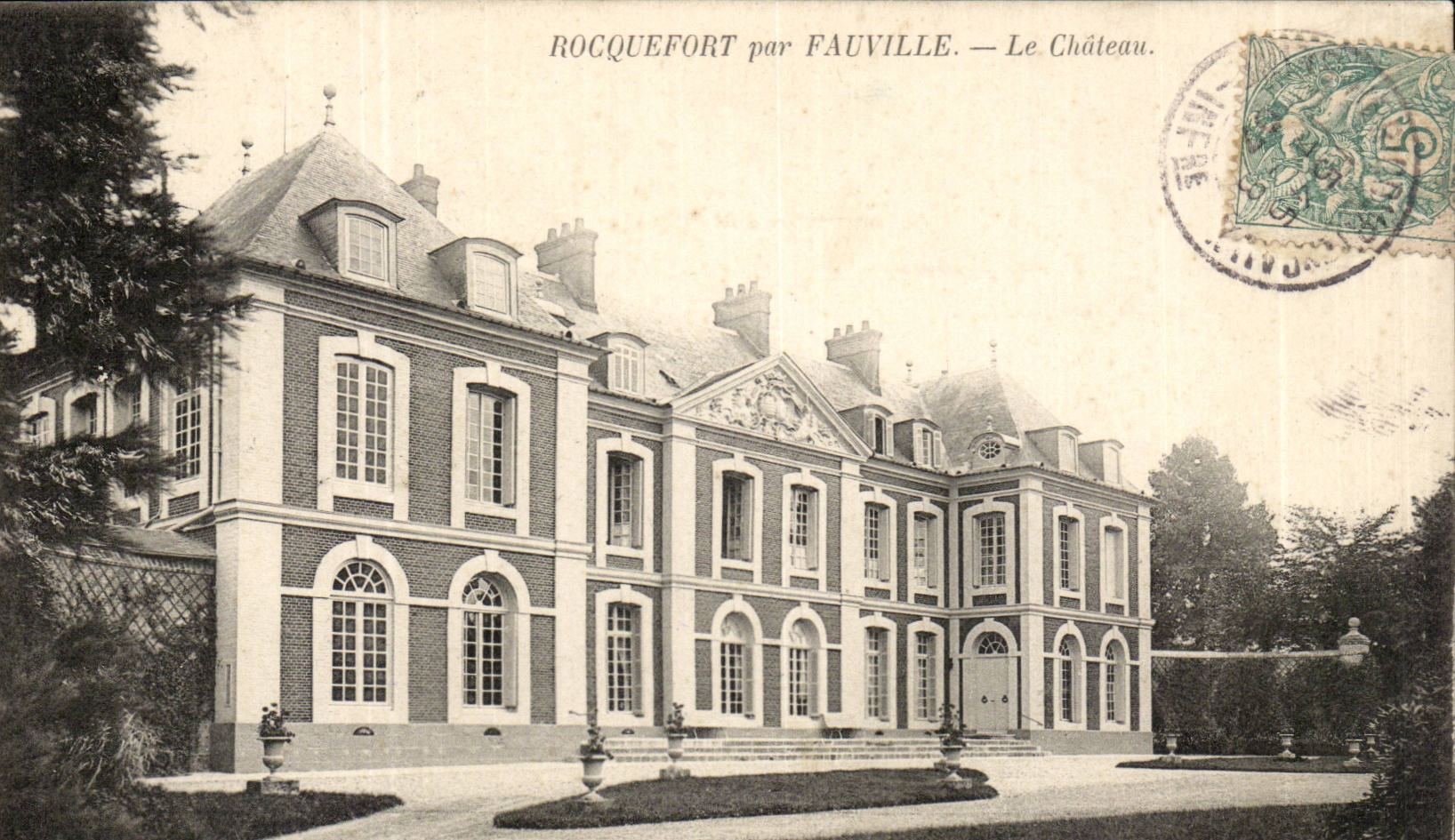 Rocquefort par Fauville- Le Chateau -CPA