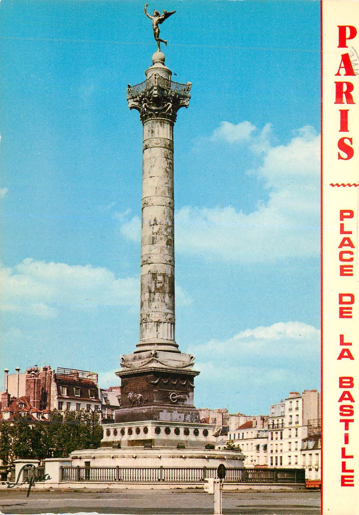 CPM Paris la place de la bastille