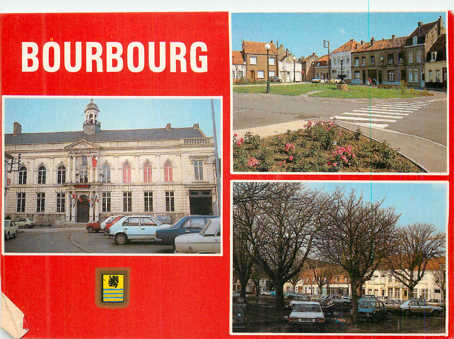 CPM Bourbourg (Nord) Mairie place du marche aux fruits place du marche aux vaches