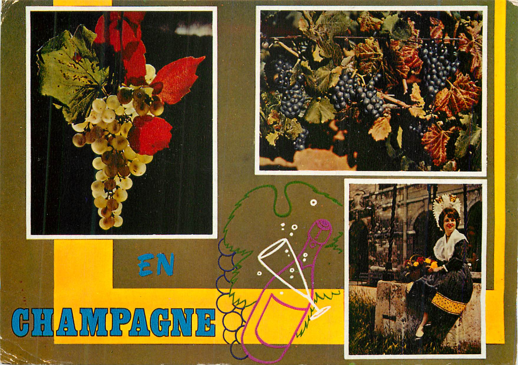 CPM Souvenir de Champagne