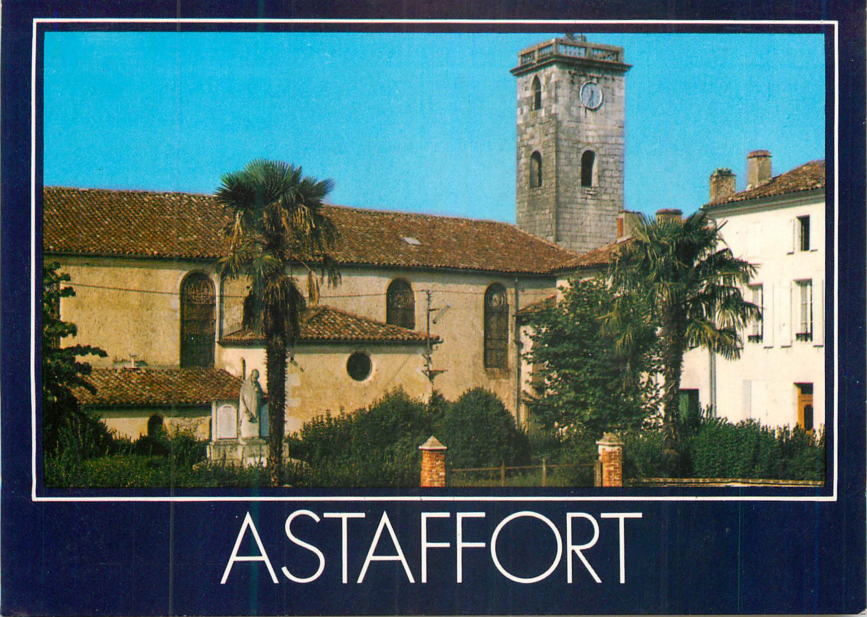CPM Astaffort (Lot et G) eglise ste geneviere chapelle du XIVe s