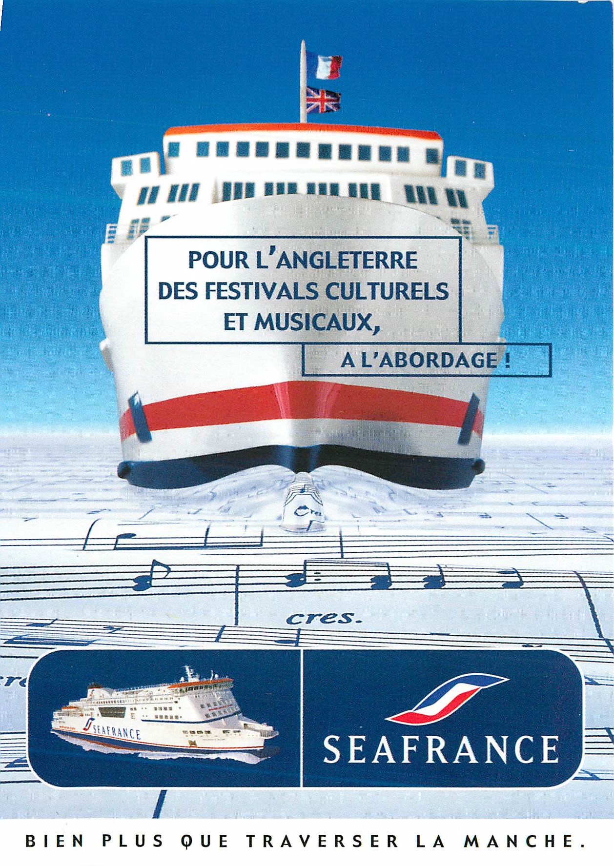 CPM Pour l'angleterre des festivals culturels et musicaux a l'abordage Seafrance