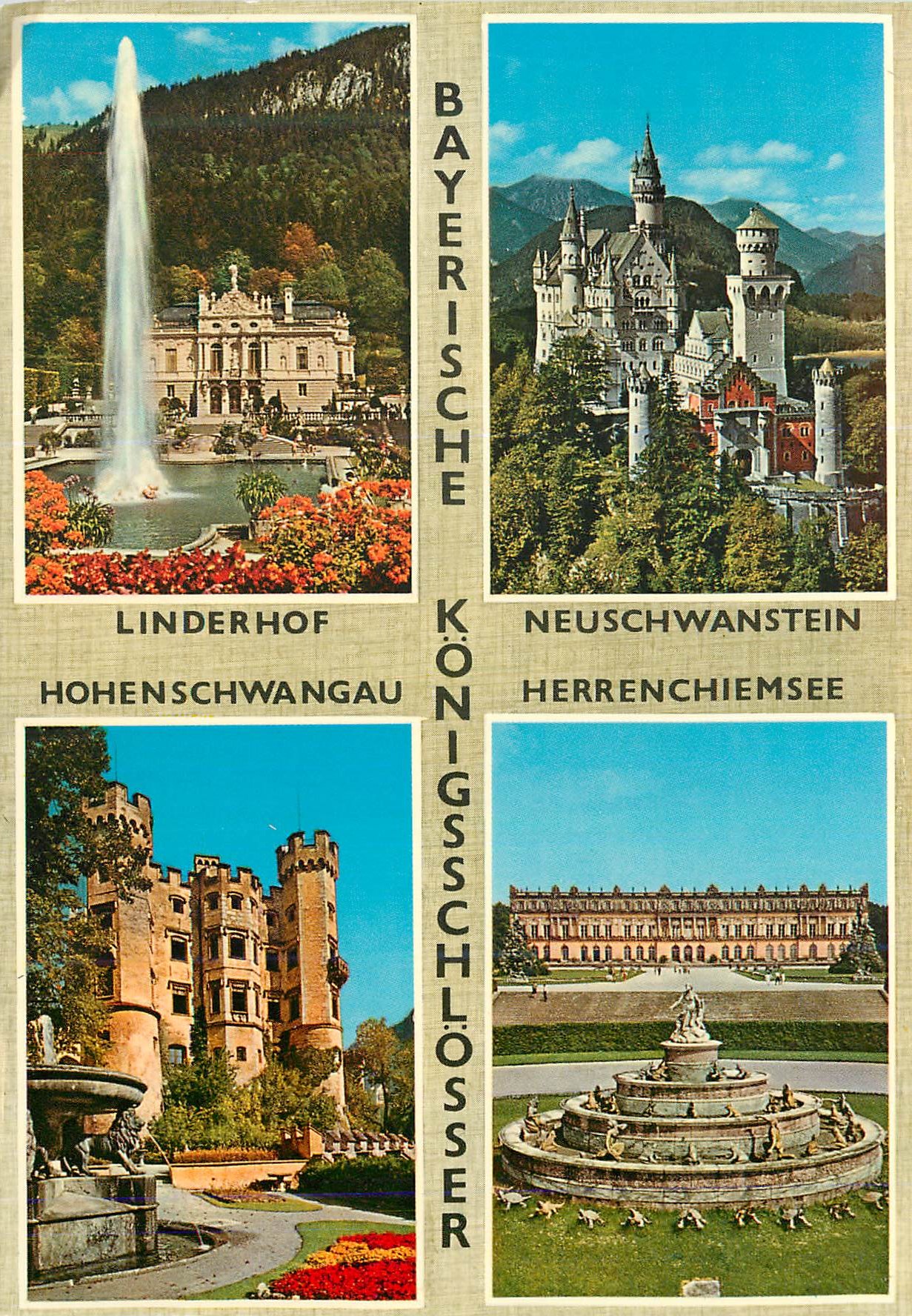 CPM Bayerische konigsschlosser neuschwanstein linderhof