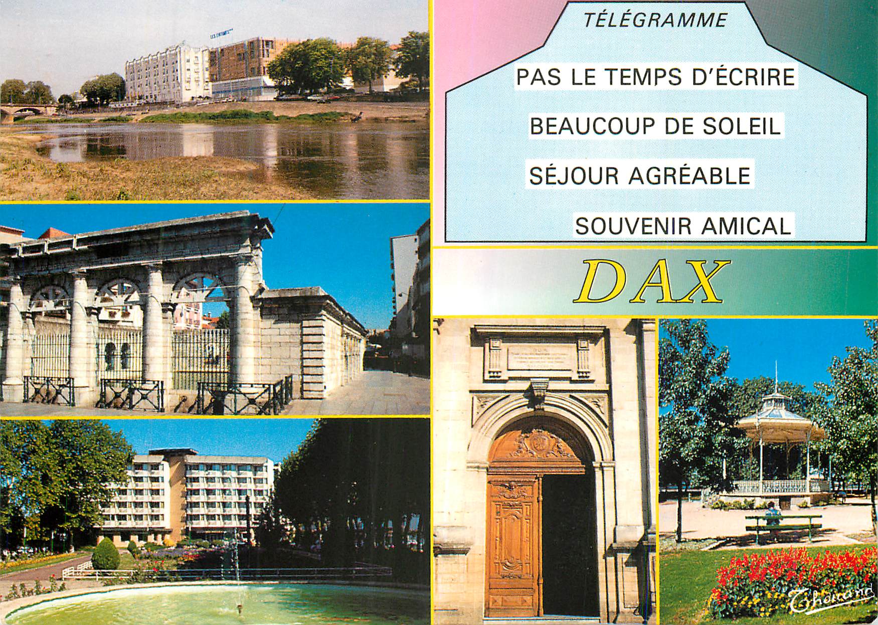 CPM Les Landes Dax ville thermale