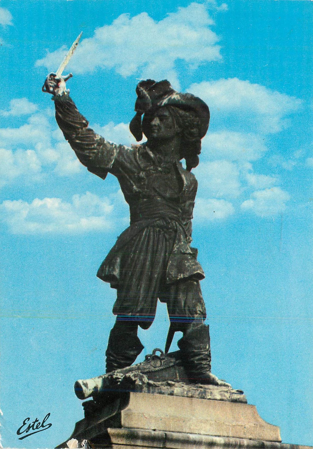 CPM La cote d'opale dunkerque (Nord) statue de Jean bart (1651 1702)