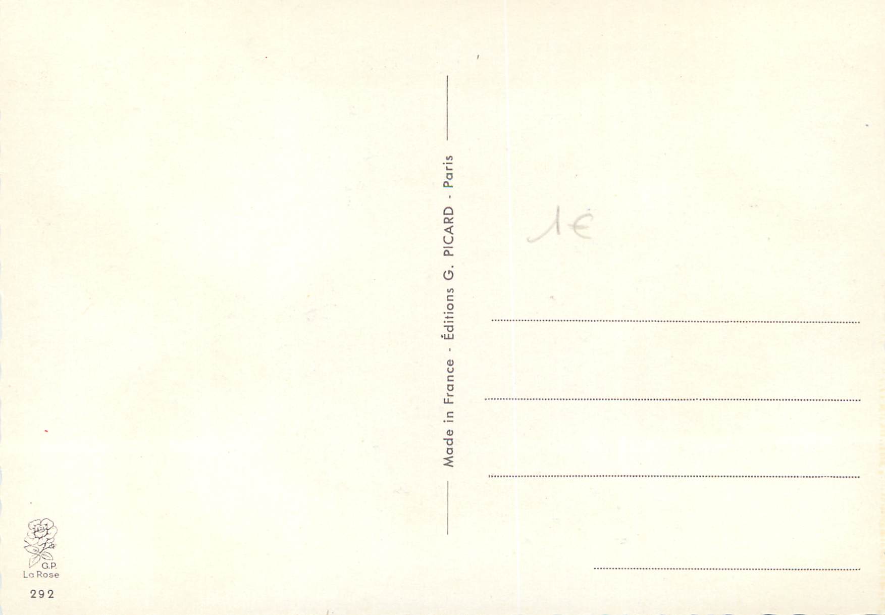 CPM Fleurs — Verso