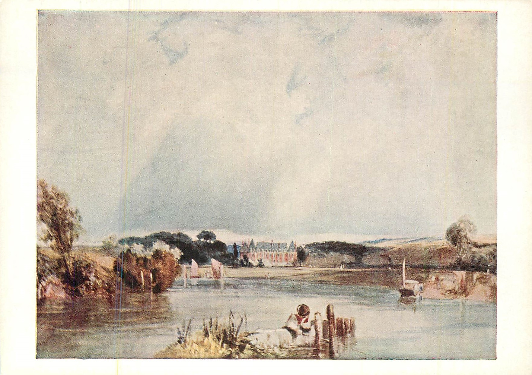 CPM British Museum chateau of the duchesse de berri R P Bonington (1802 1828) from the salring collection