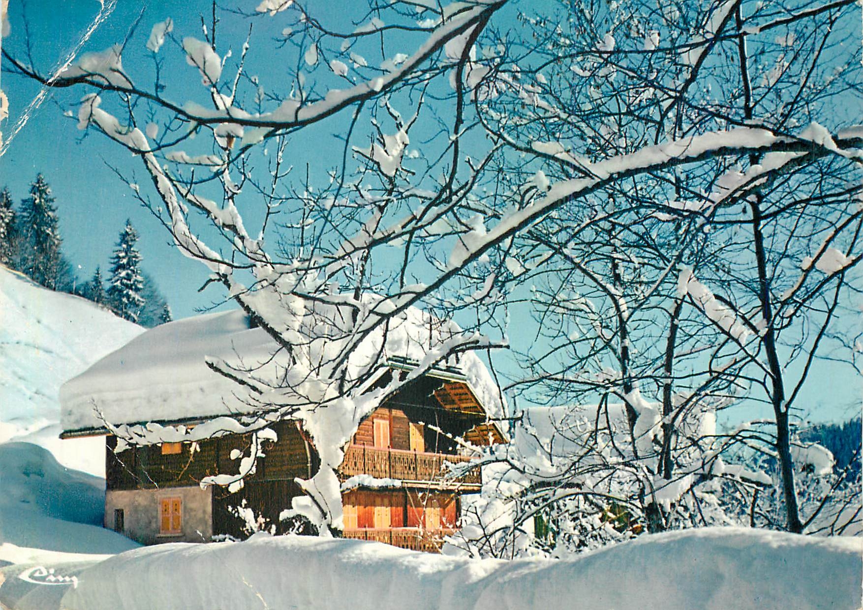CPM Neige et soleil le chalet sous la neige