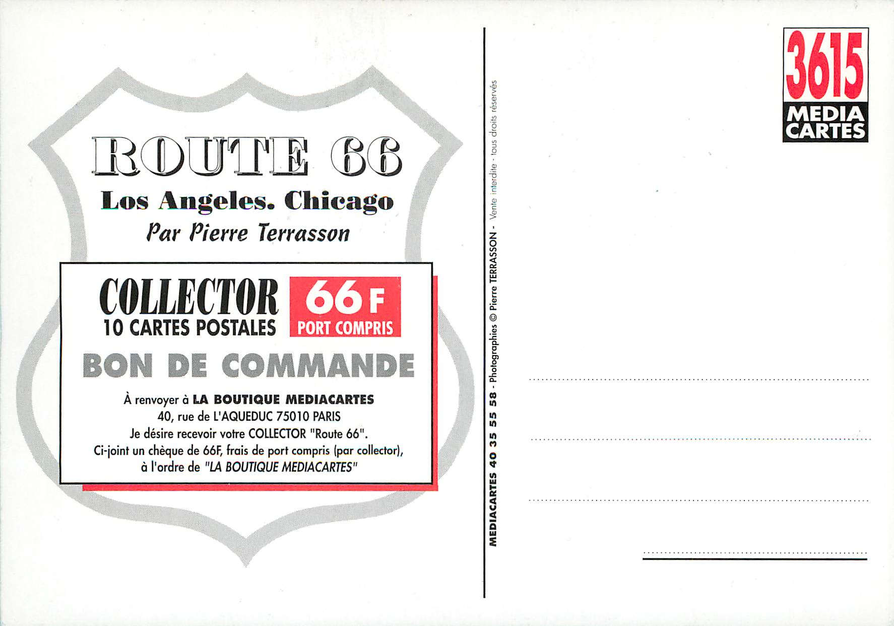 CPM Route 66 Automobile — Verso