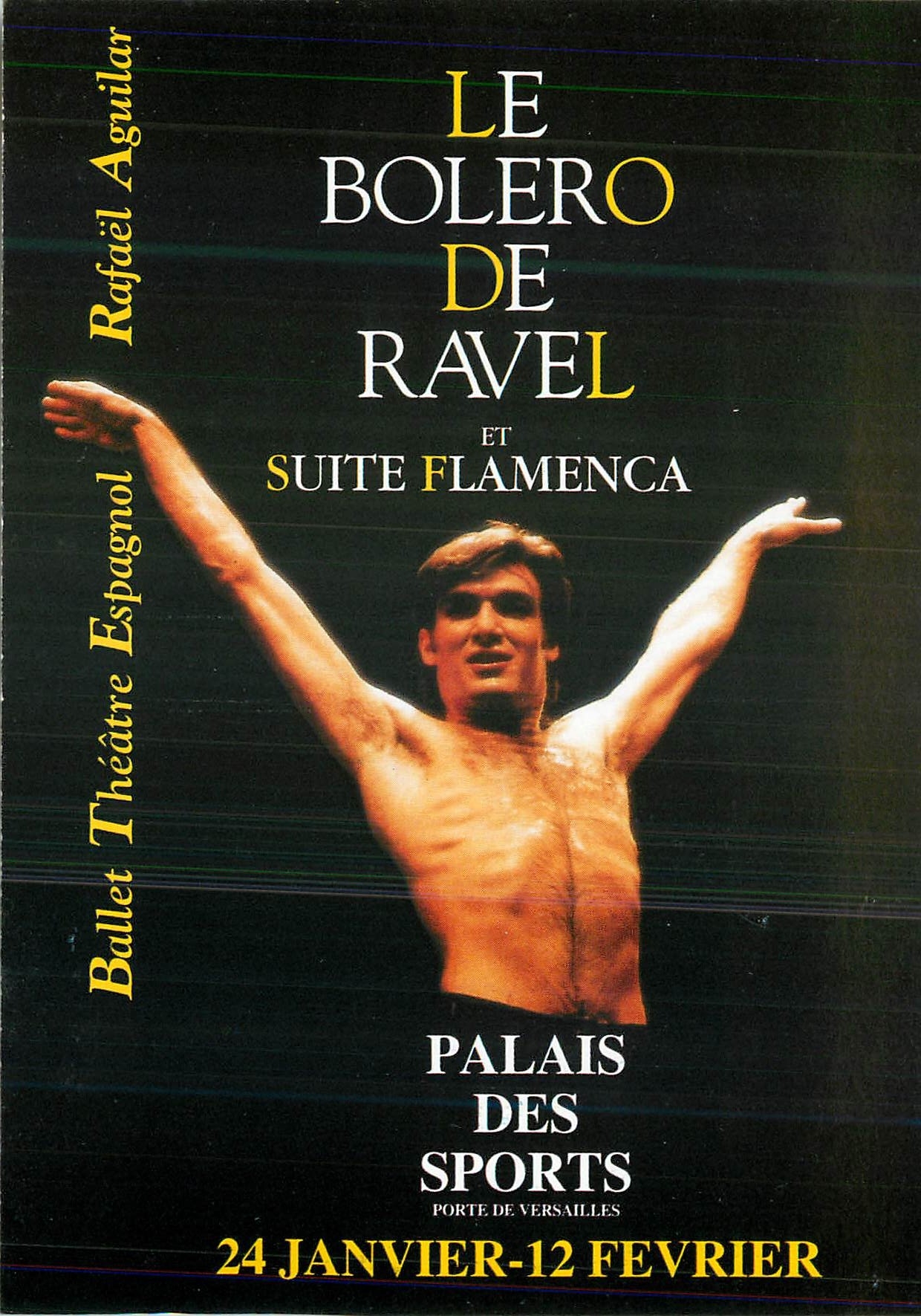 CPM Le Bolero de ravel et suite flamenca Paris Palais des Sports Rafael Aguilar