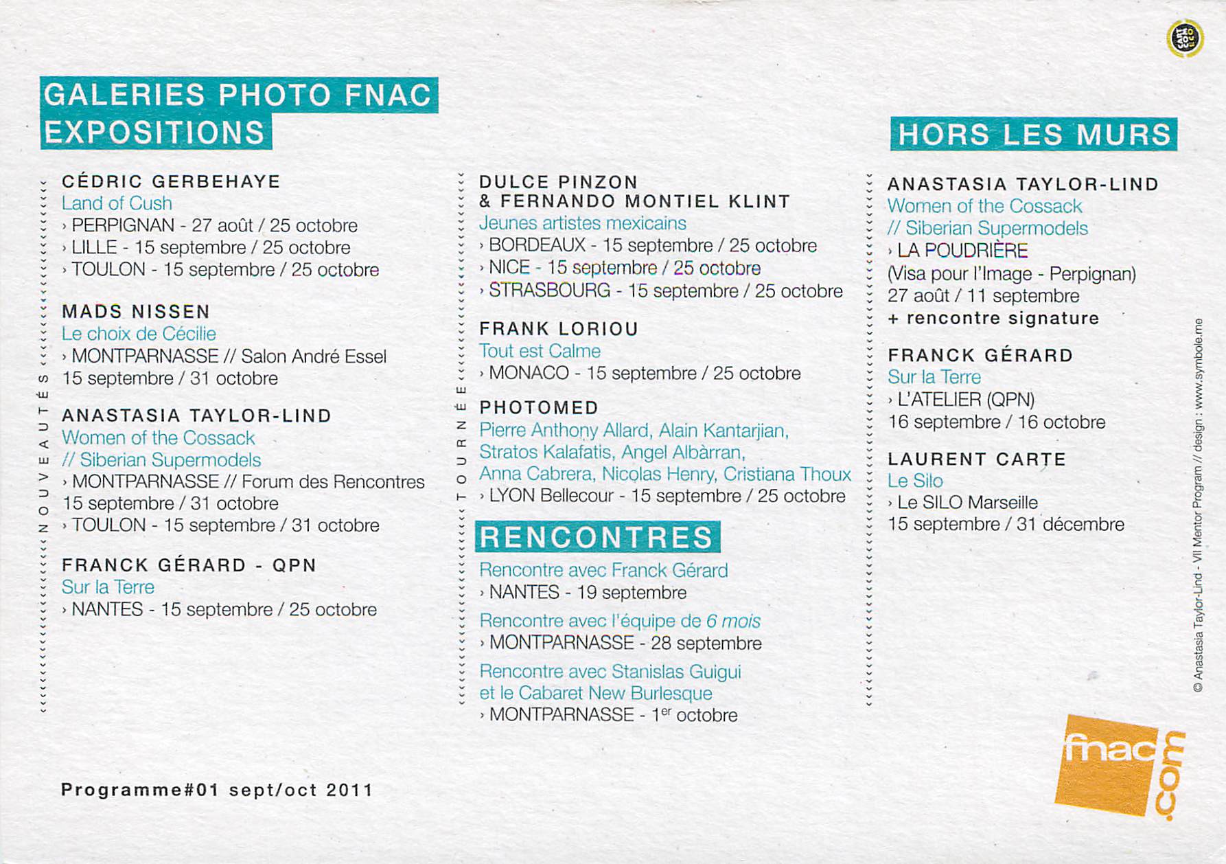 CPM Galeries photo fnac — Rückseite