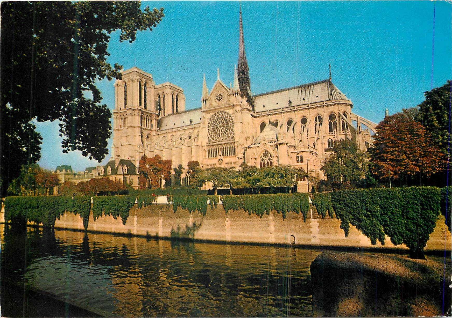 Notre-Dame de Paris — Cathédrale Notre-Dame et la Seine — PARISCOLOR - Ed. FRANCK