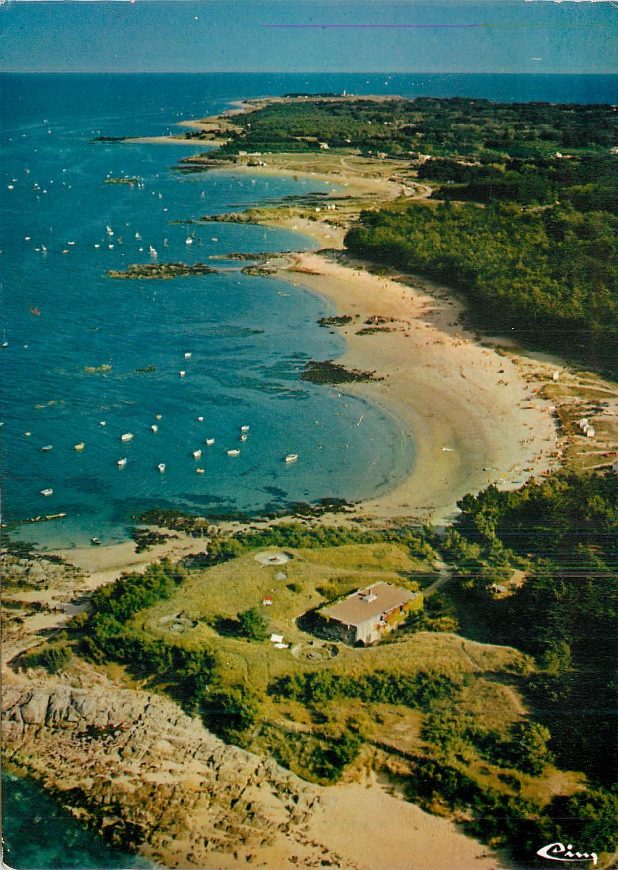 CPM Ile d'Yeu (Vendee) vue aerienne pointe Gauthier