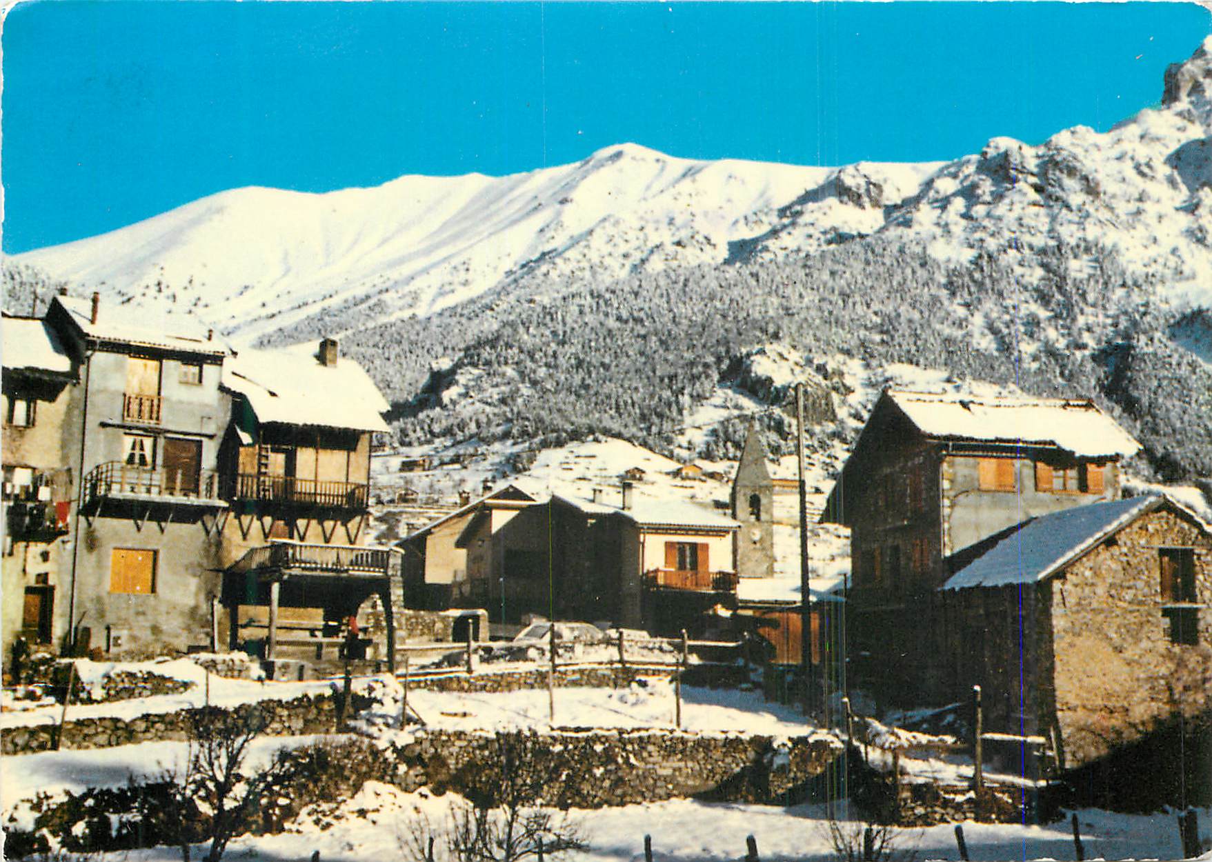 CPM Saint Dalams Valdeblore alt 1300 m le villa sous la neige
