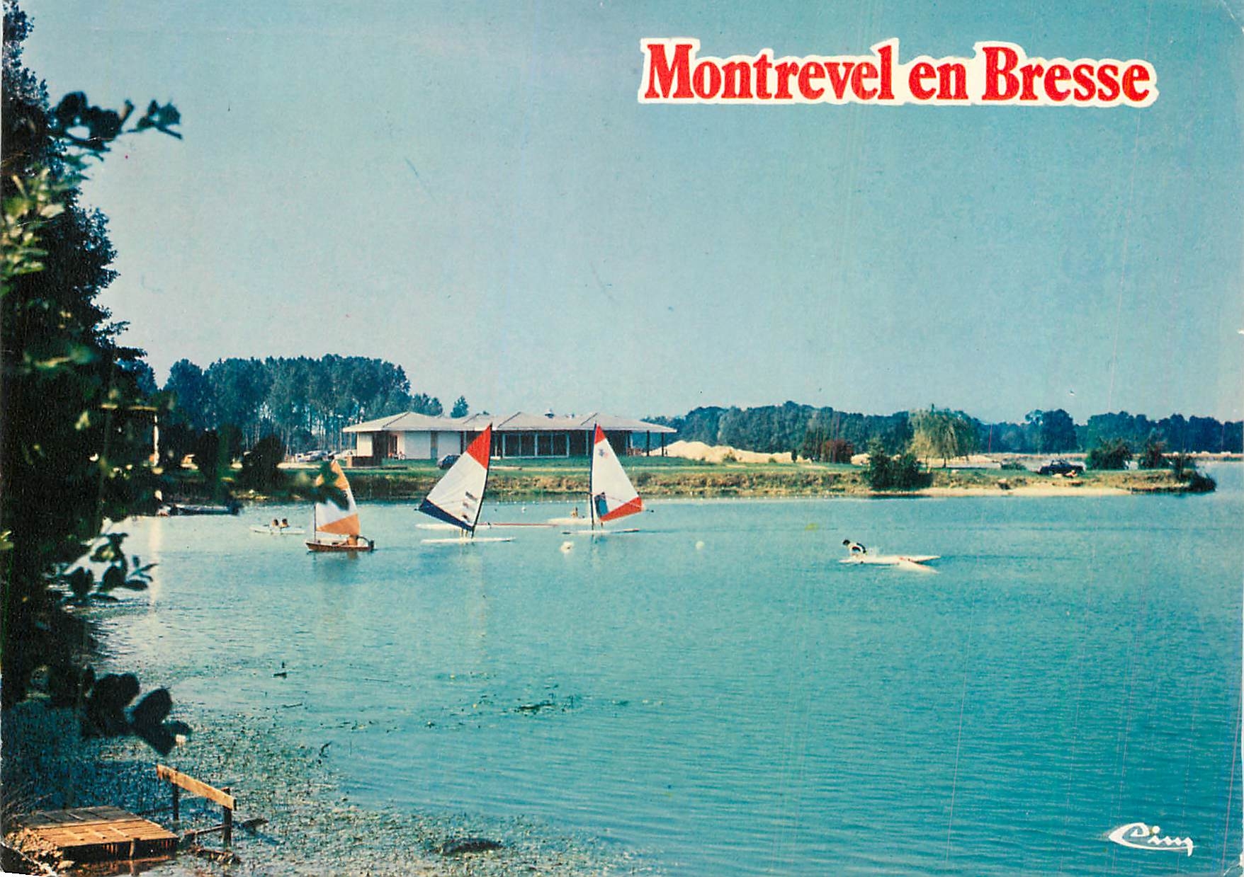 CPM Montrevel (Ain) Base nautique Planche a voile