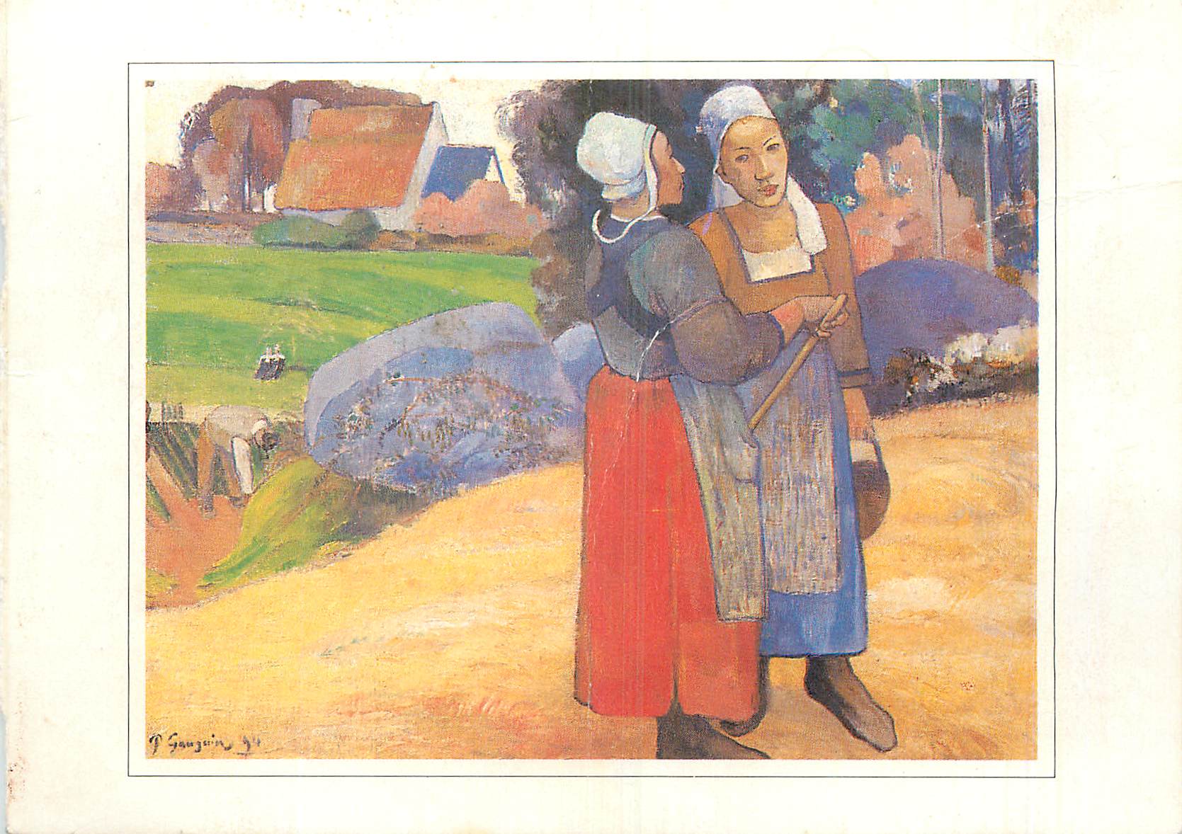 CPM Paul gauguin paysantes bretonnes musee du jeu de paume