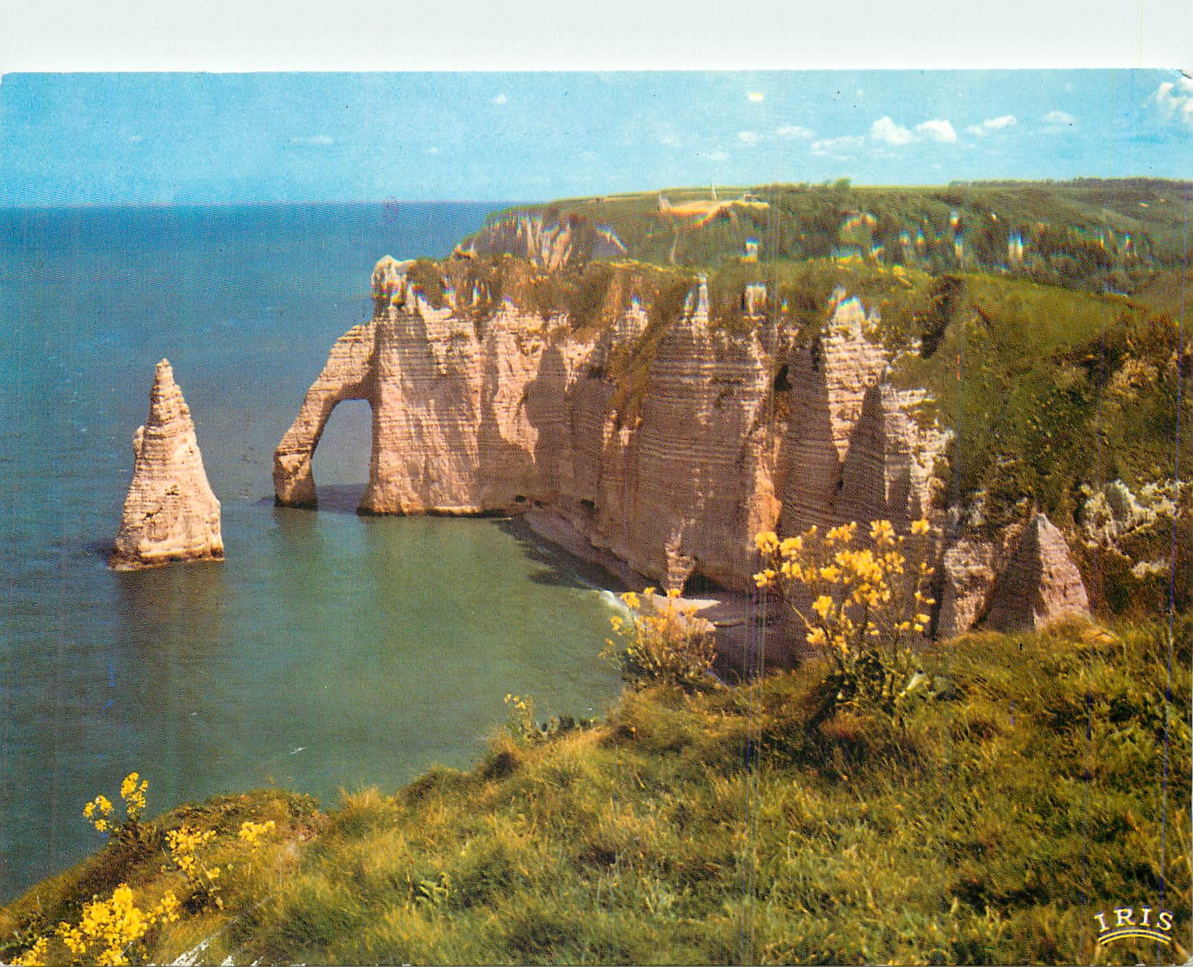 CPM Etretat l'aiguille et la falaise