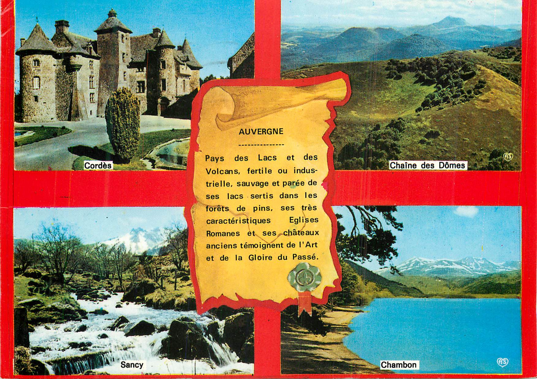 CPM Auvergne Cordes Chaine des Domes Sancy Chambon