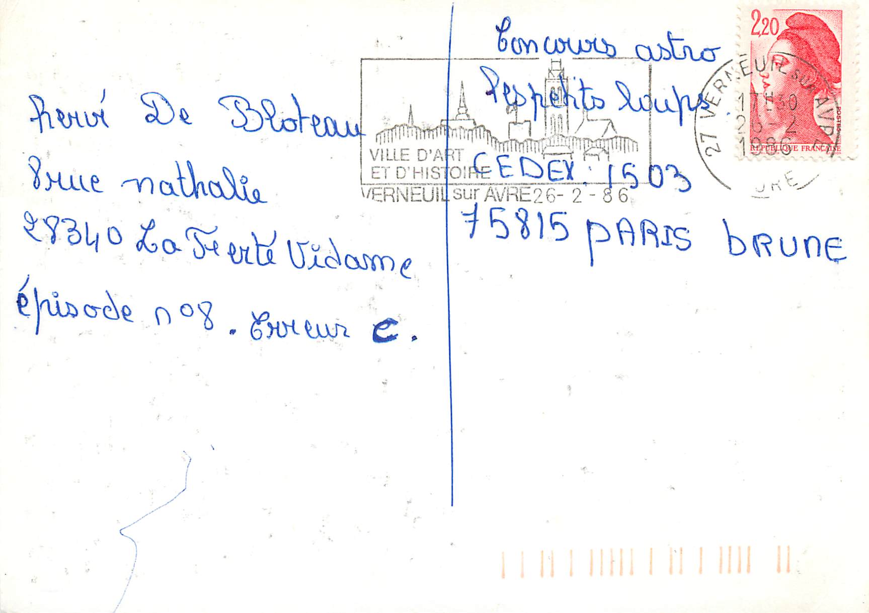 CPM Livre Emile Zola L'assommoir — Rückseite