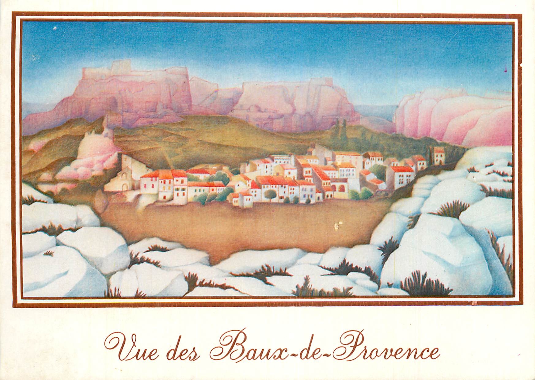 Vue des Baux-de-Provence — par Jacques LEBRUN — éditeur LA TASTE