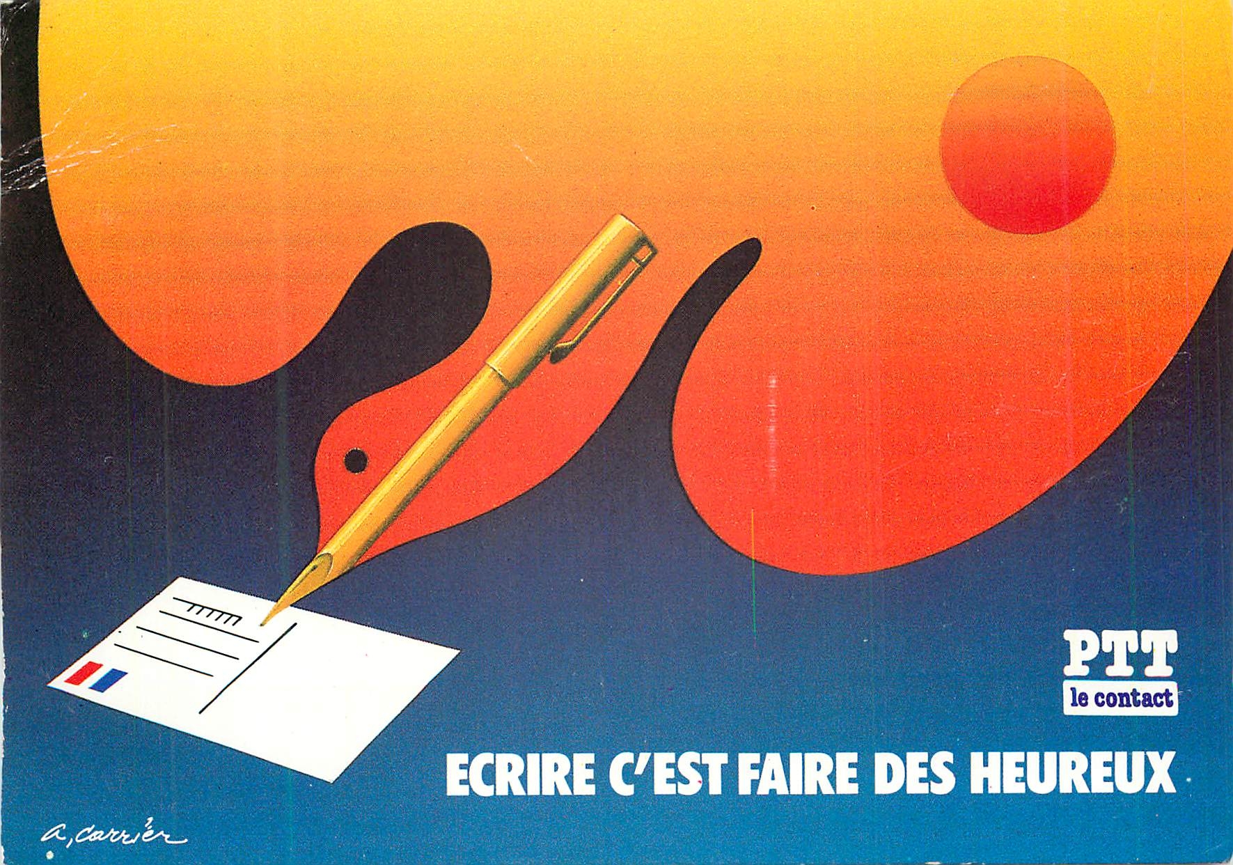 CPM PTT Ecrire c'est faire des heureux