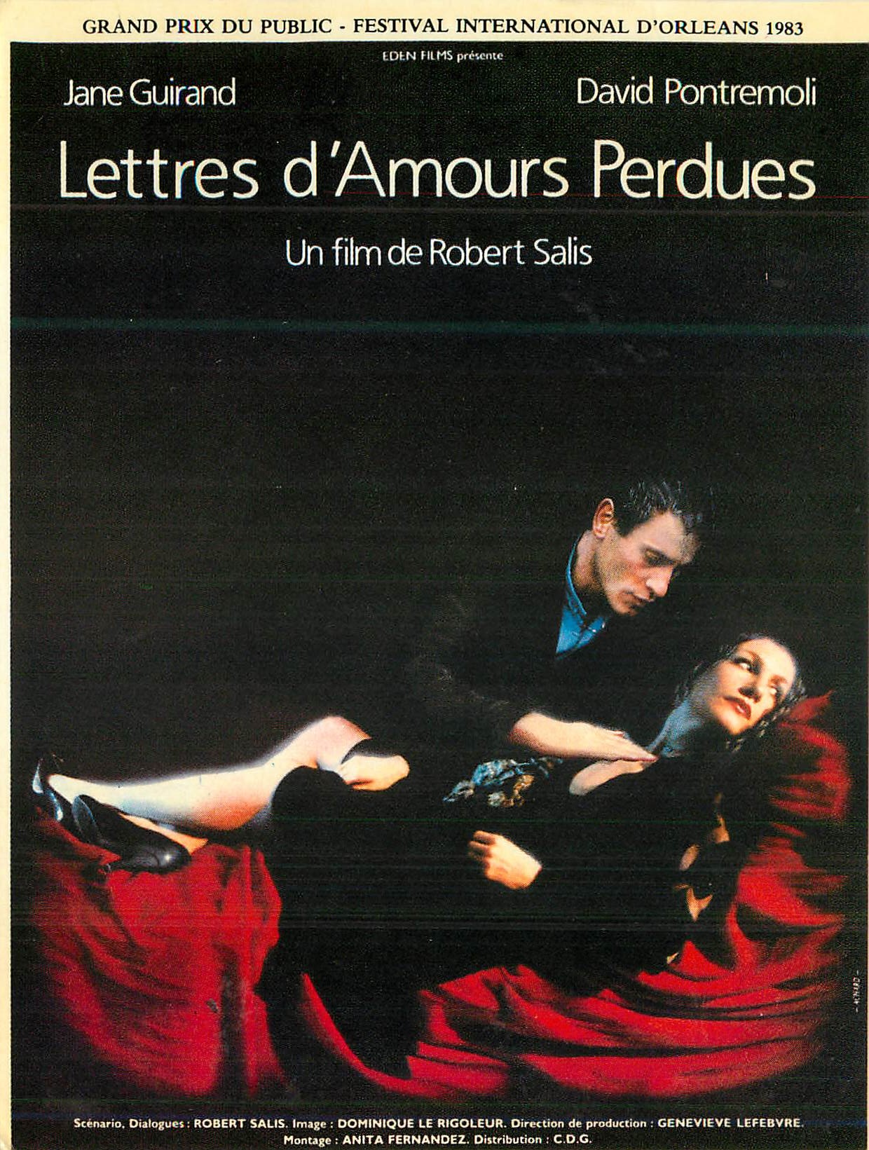 CPM Lettres d'Amours Perdues Jane Guirand David Pontremoli Theatre