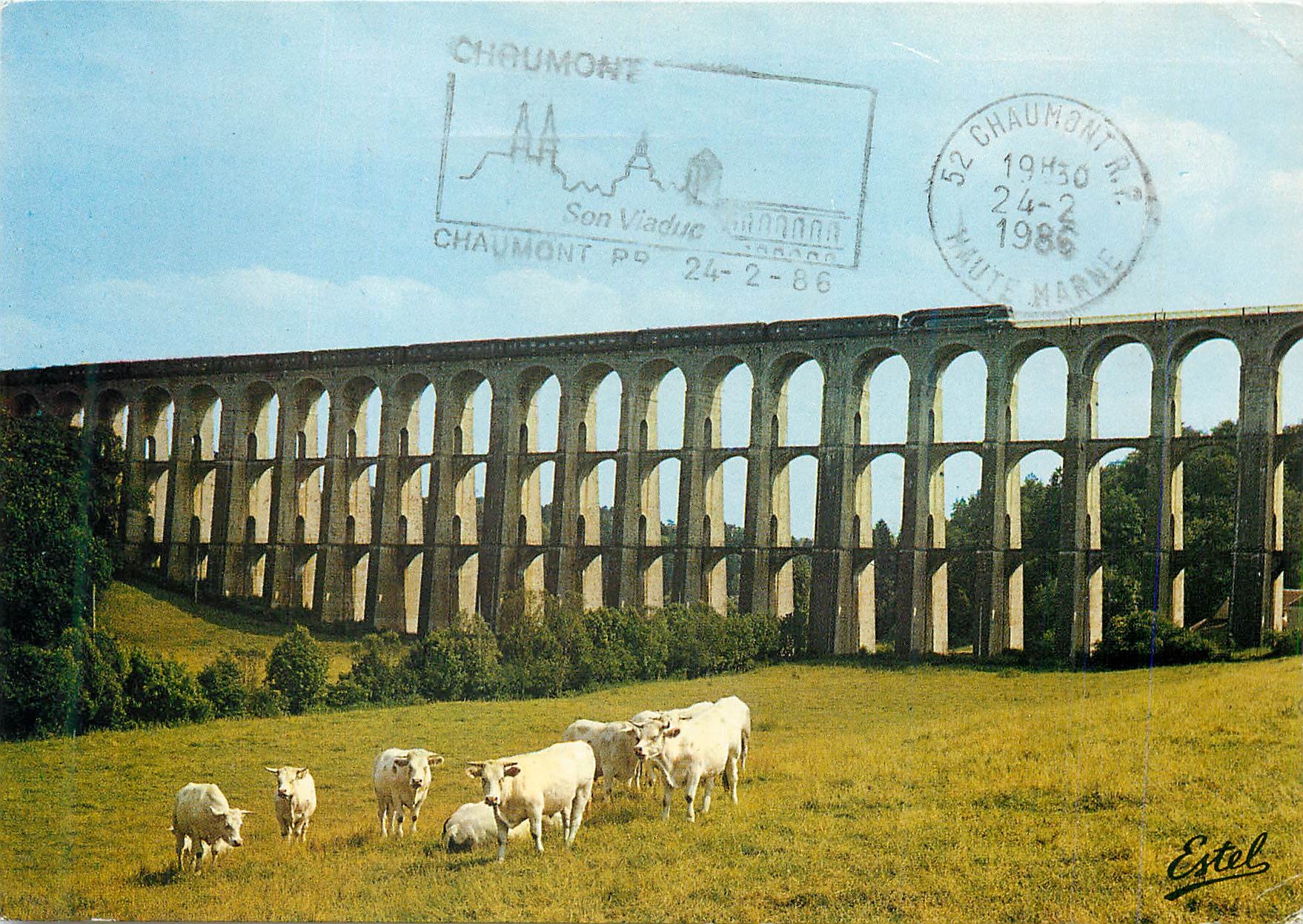 CPM Le Bassigny Chaumont (Haute-Marne) Le viaduc de Chaumont Vache