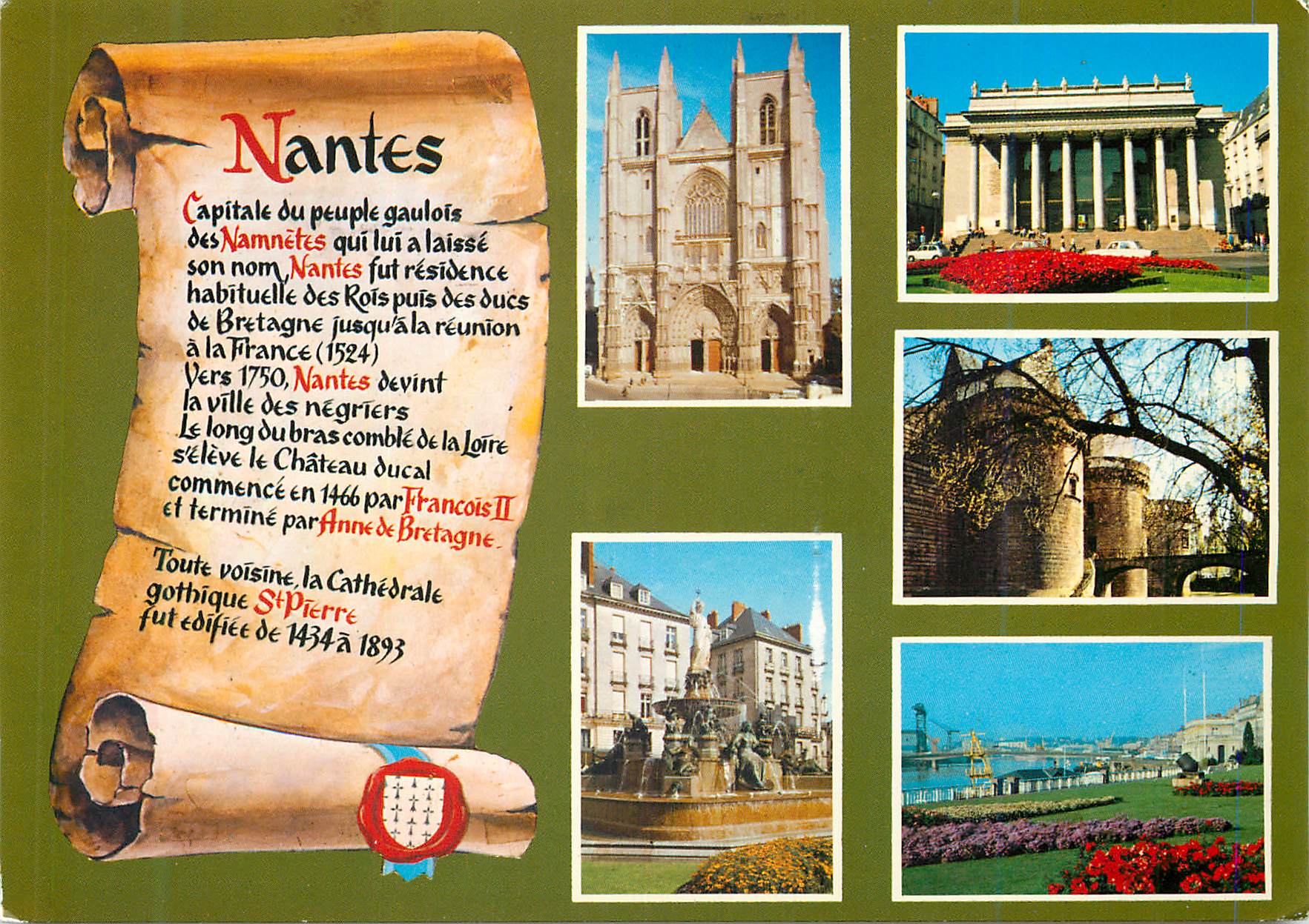 CPM Nantes (Loire-Atlantique) La Cathedrale St-Pierre