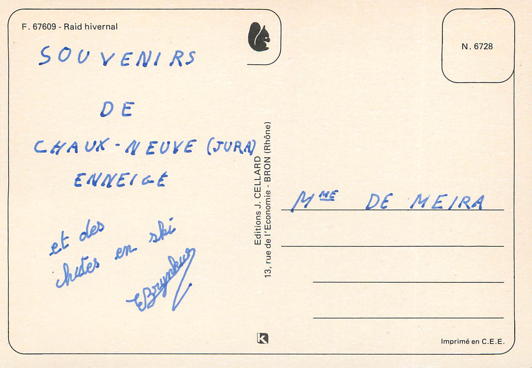 CPM Chaux-Neuve (Jura) Raid Hivernal Chien Traineau — Back