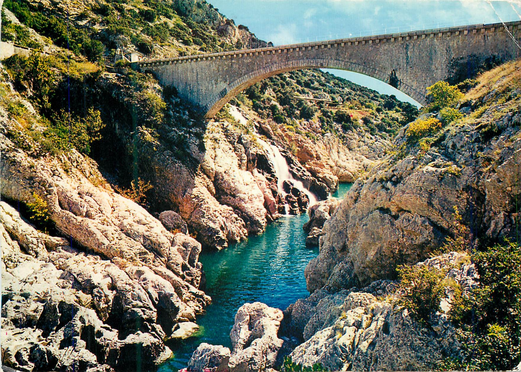 CPM Les gorges de l'Herault entre les ponts du Diable et St-Guilhem-Le-Desert