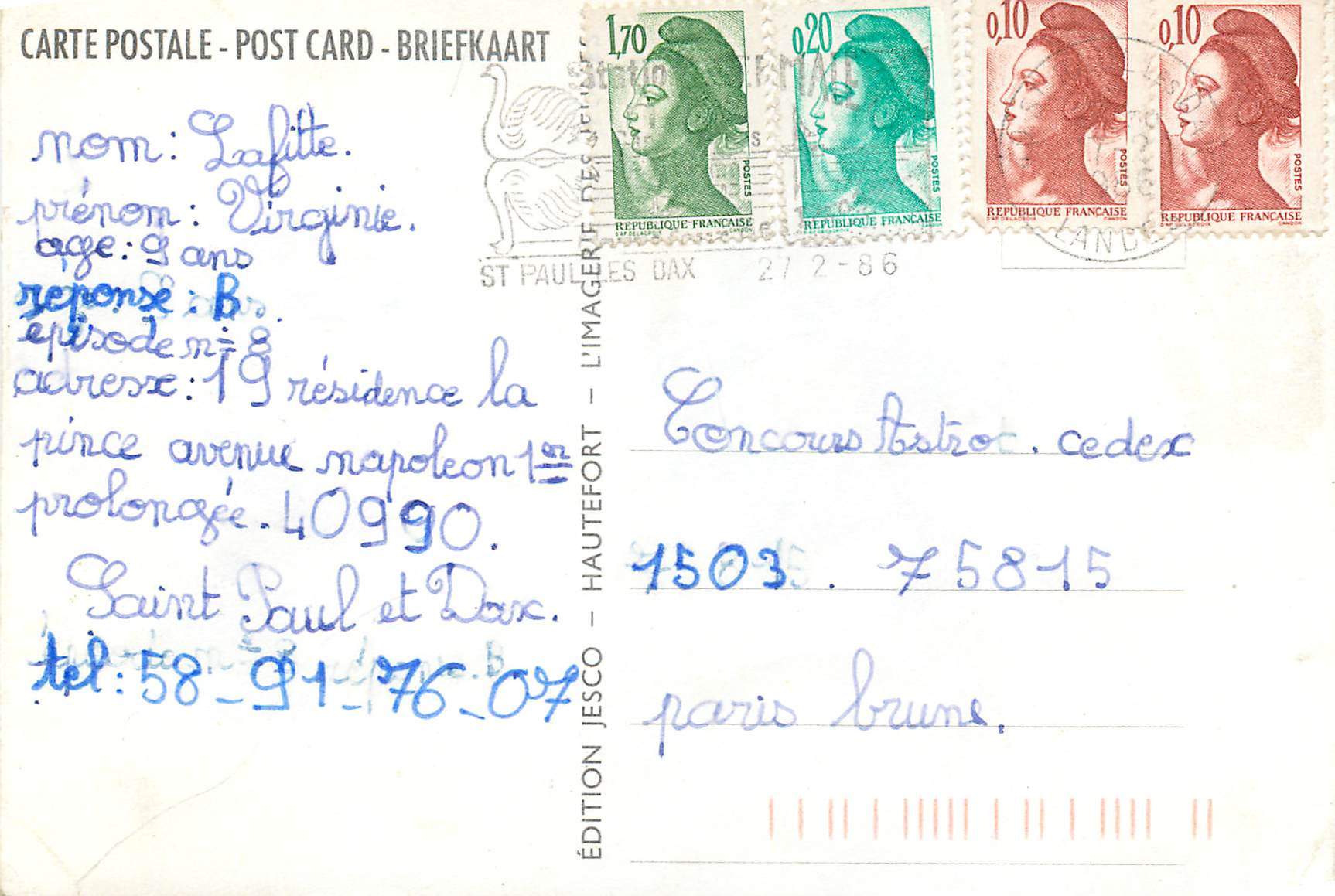 CPM Schtroumpf — Verso
