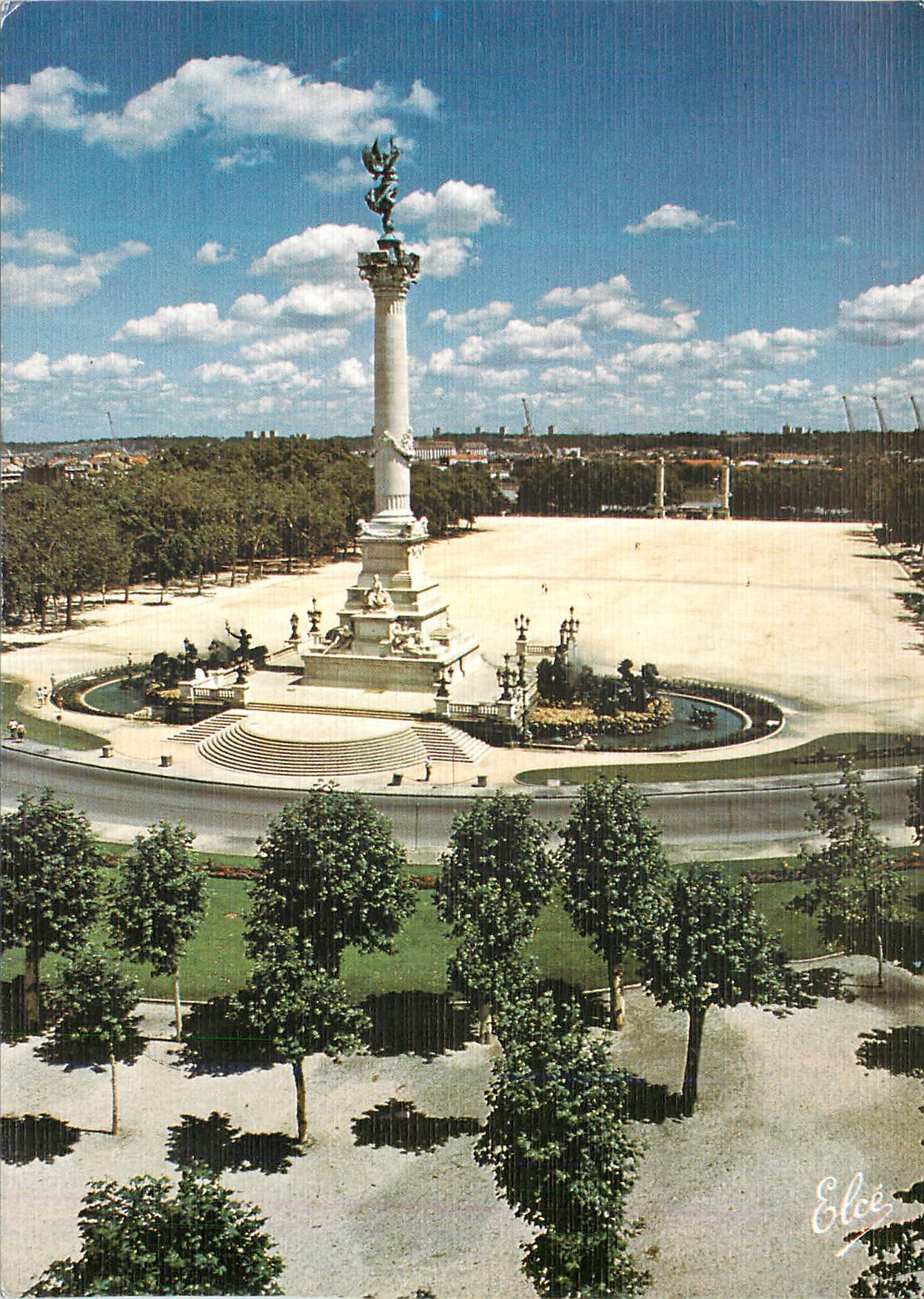 CPM Bordeaux La place des Quinconces