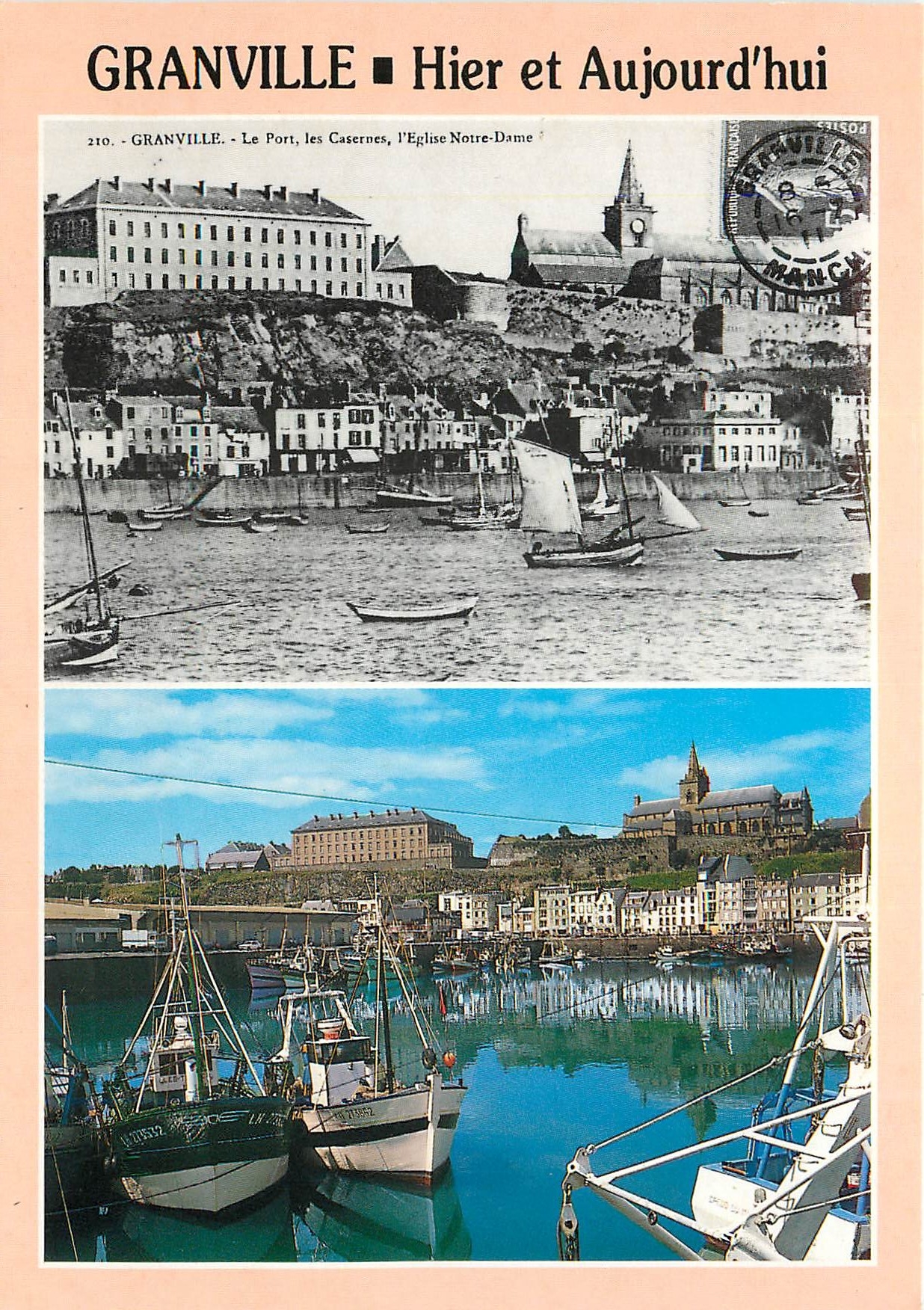CPM Granville Hier et Aujourd'hui Bateaux de peche