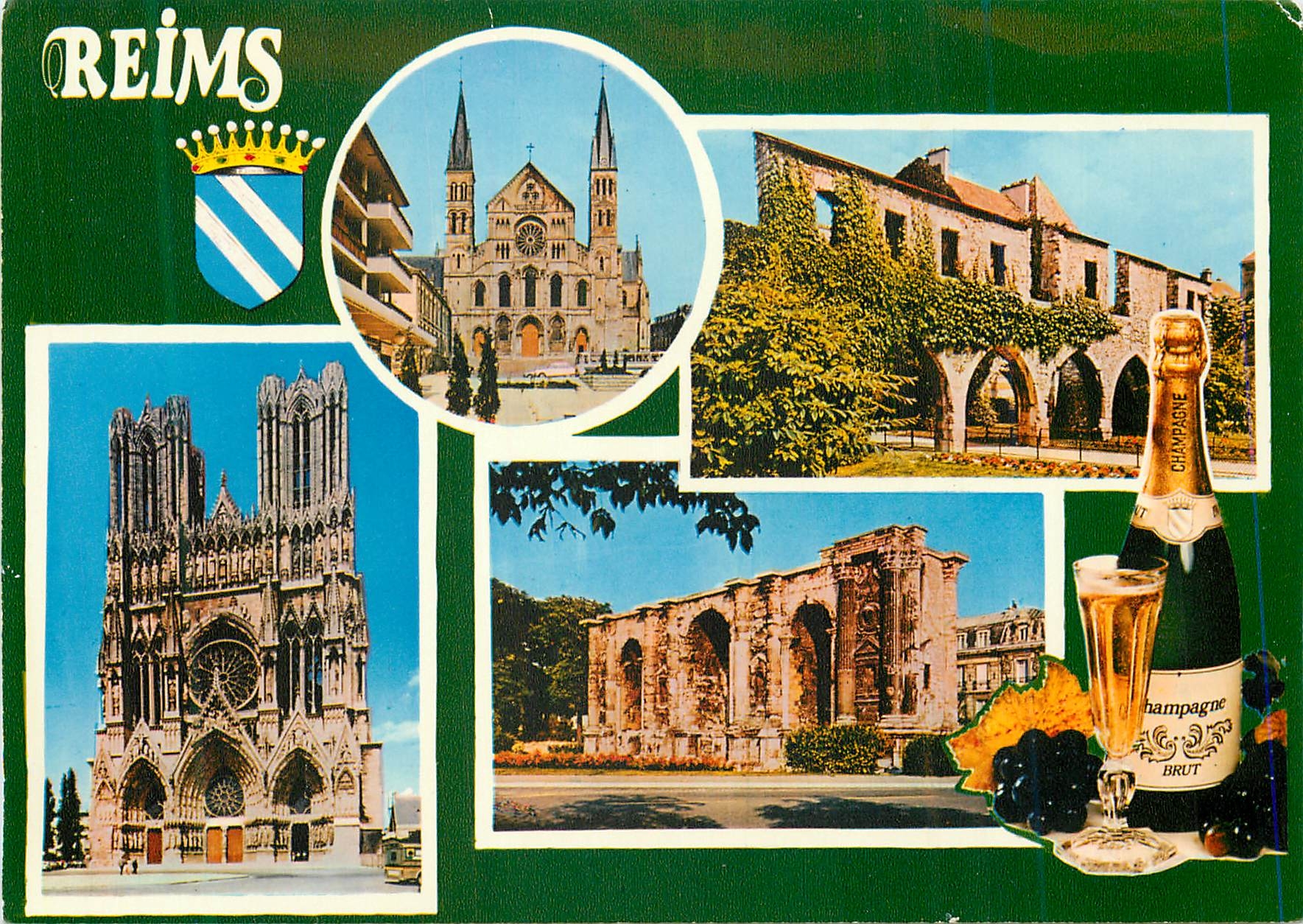 CPM Reims (Marne) La cathedrale La basilique St Remy