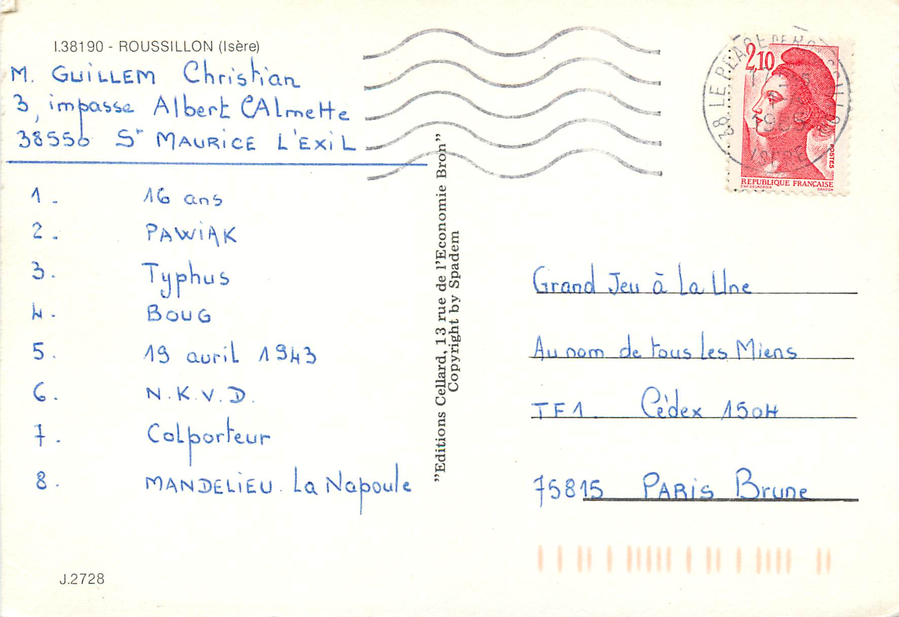 CPM Roussillon (Isere) — Back