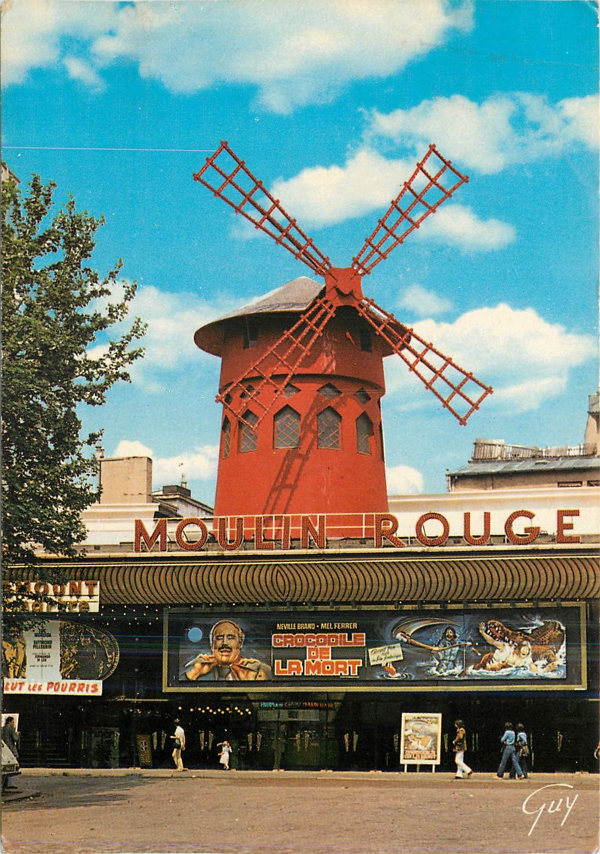 CPM Paris et ses Merveilles Montmartre Le Moulin Rouge place Blanche
