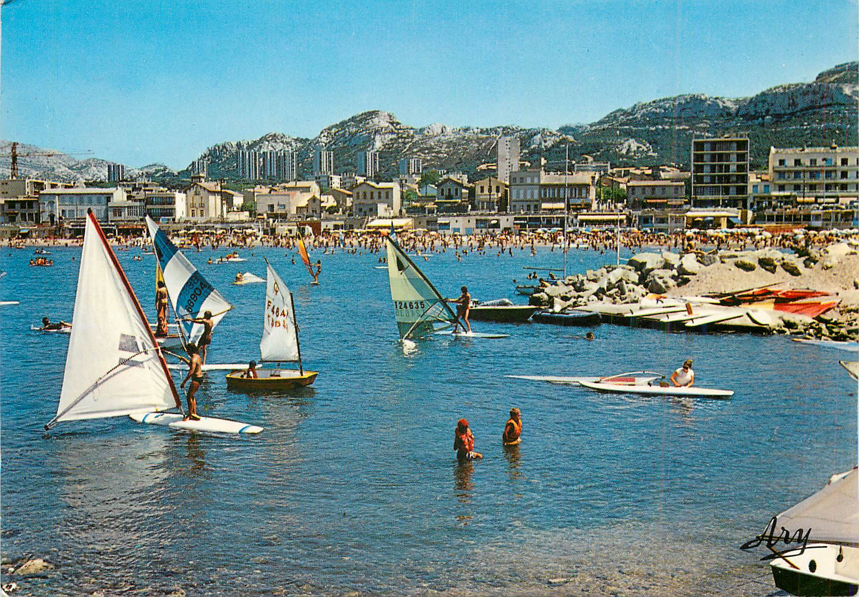 CPM Marseille Plage de la Pointe Rouge