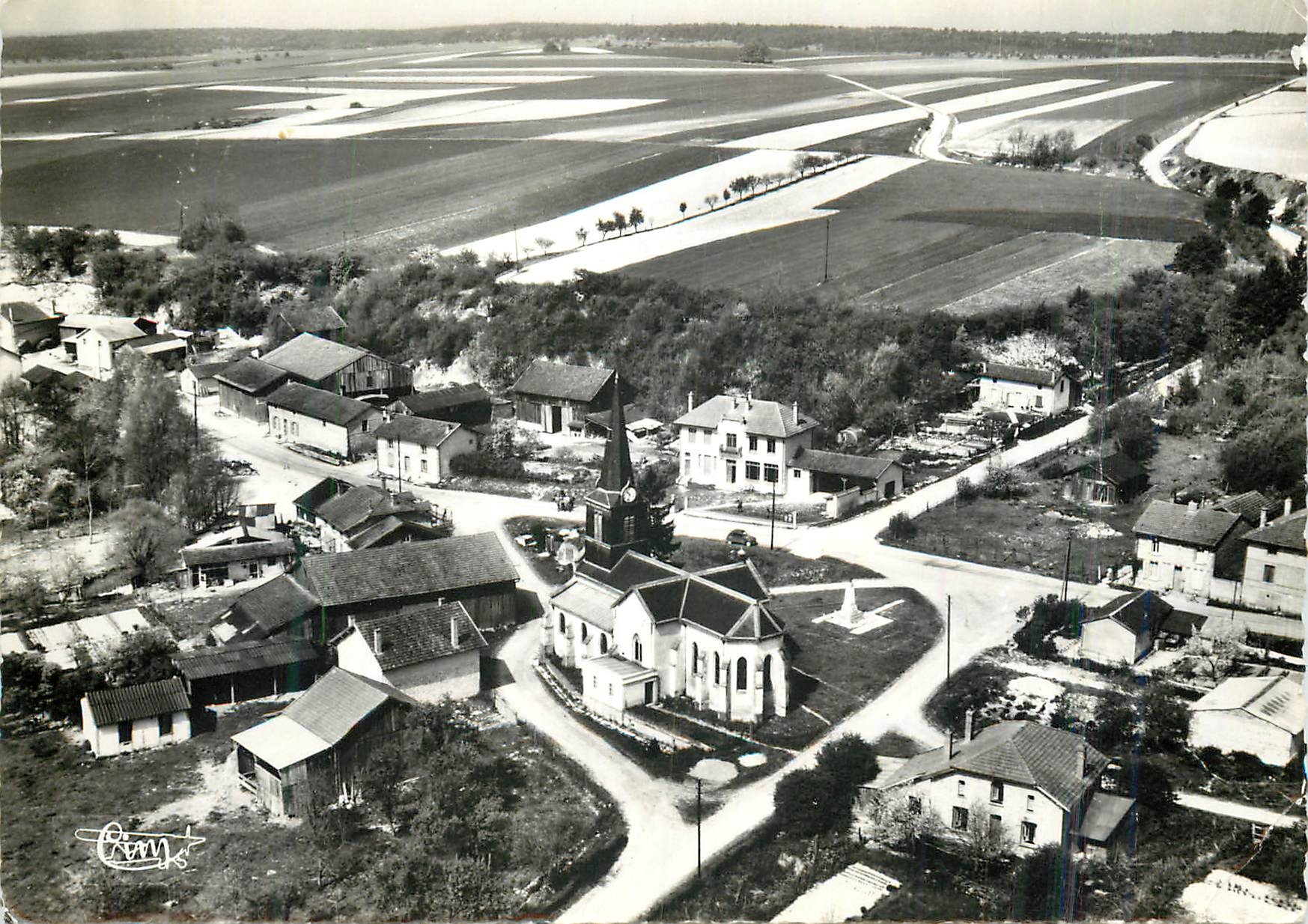 Ste-Menehould — Vista aerea — Combier Imprimeur Macon