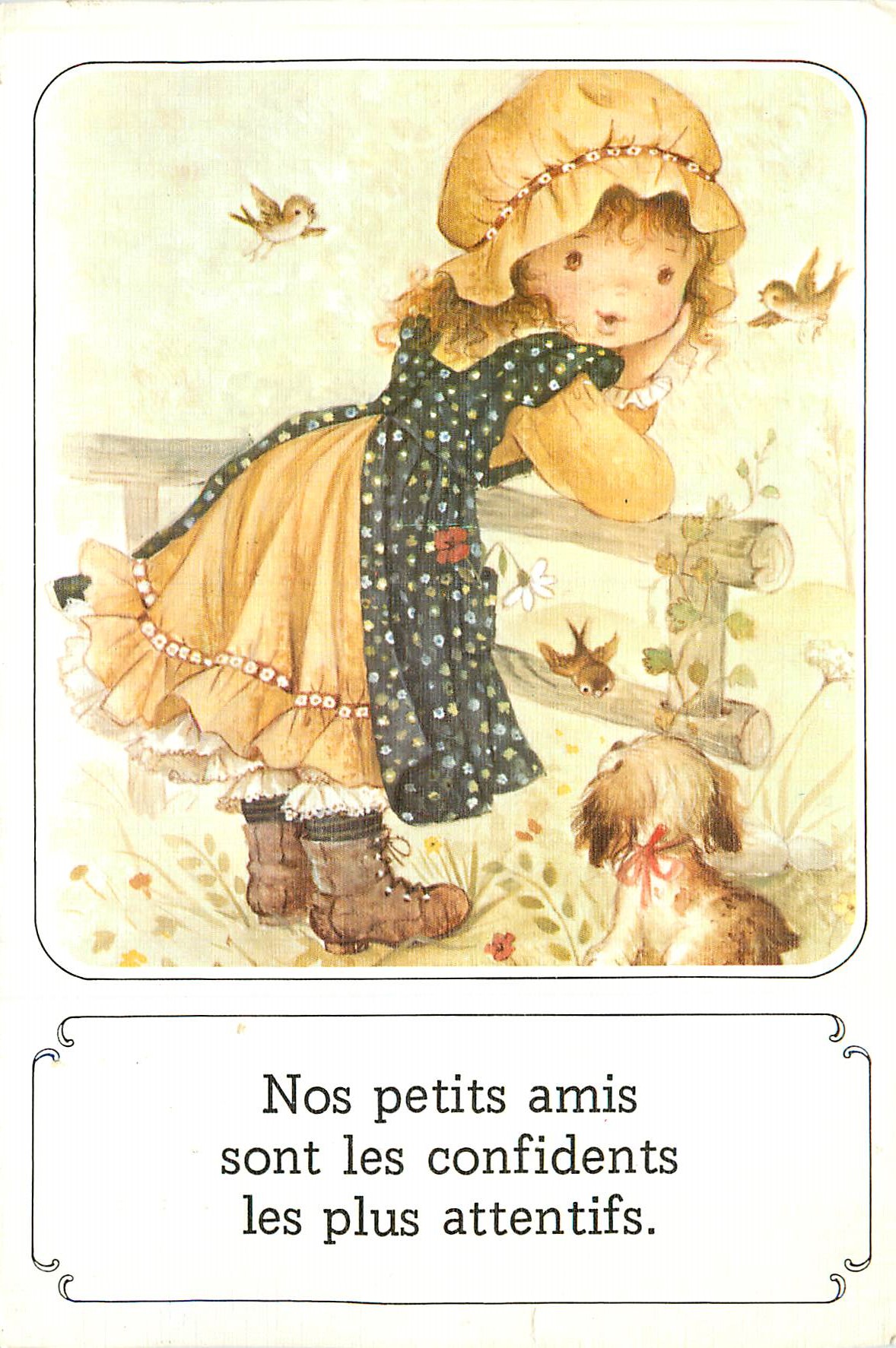 CPM Nos petits amis sont les confidents les plus attentifs