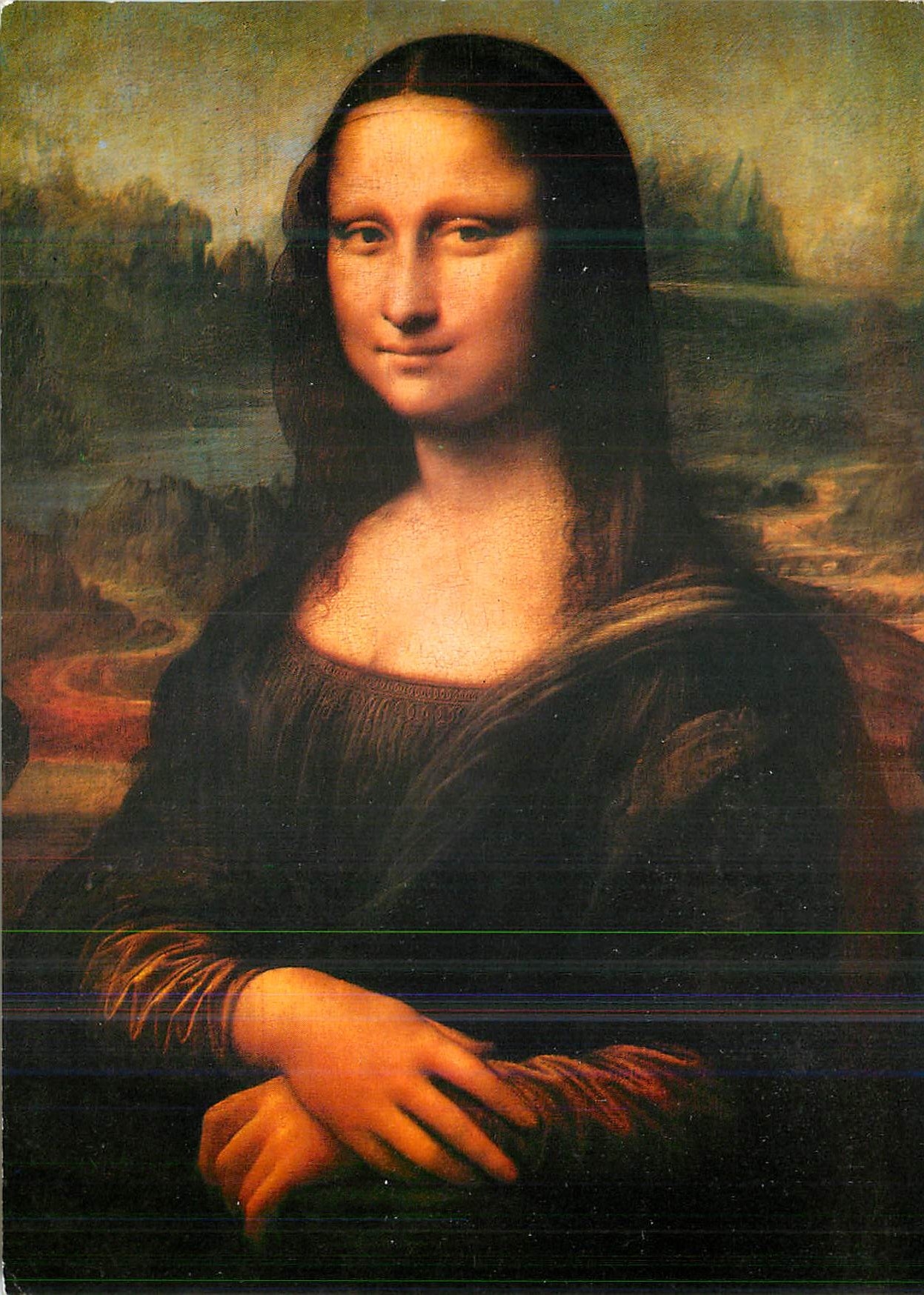 CPM La Joconde par Leonard de Vinci Collection Musee du Louvre