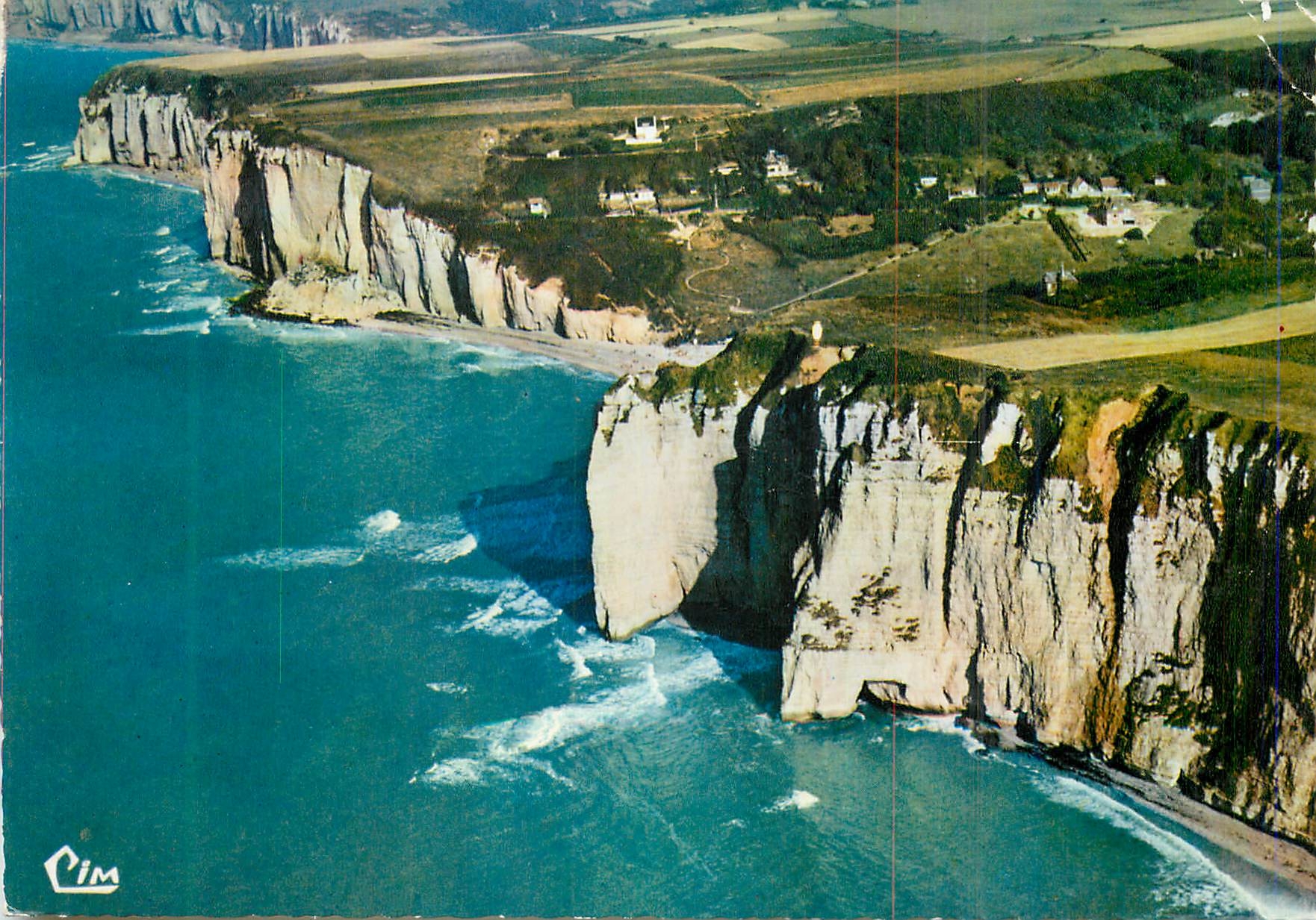 CPM Yport (S Mar) Vue aerienne Les Falaises