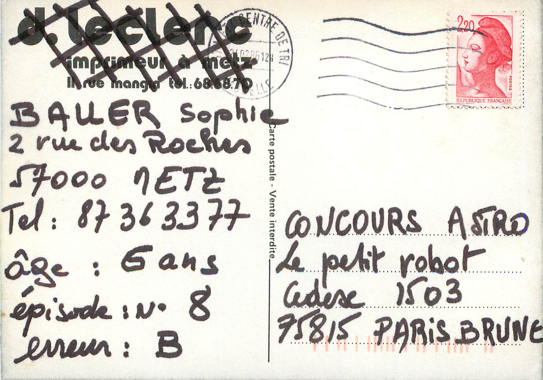 CPM Chat Chaton — Rückseite