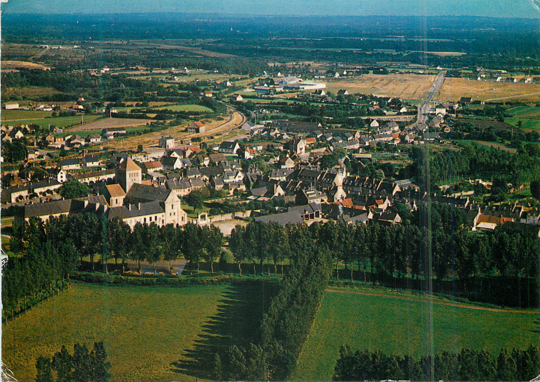 CPM Lessay (Manche) L'Abbaye XIe et la ville