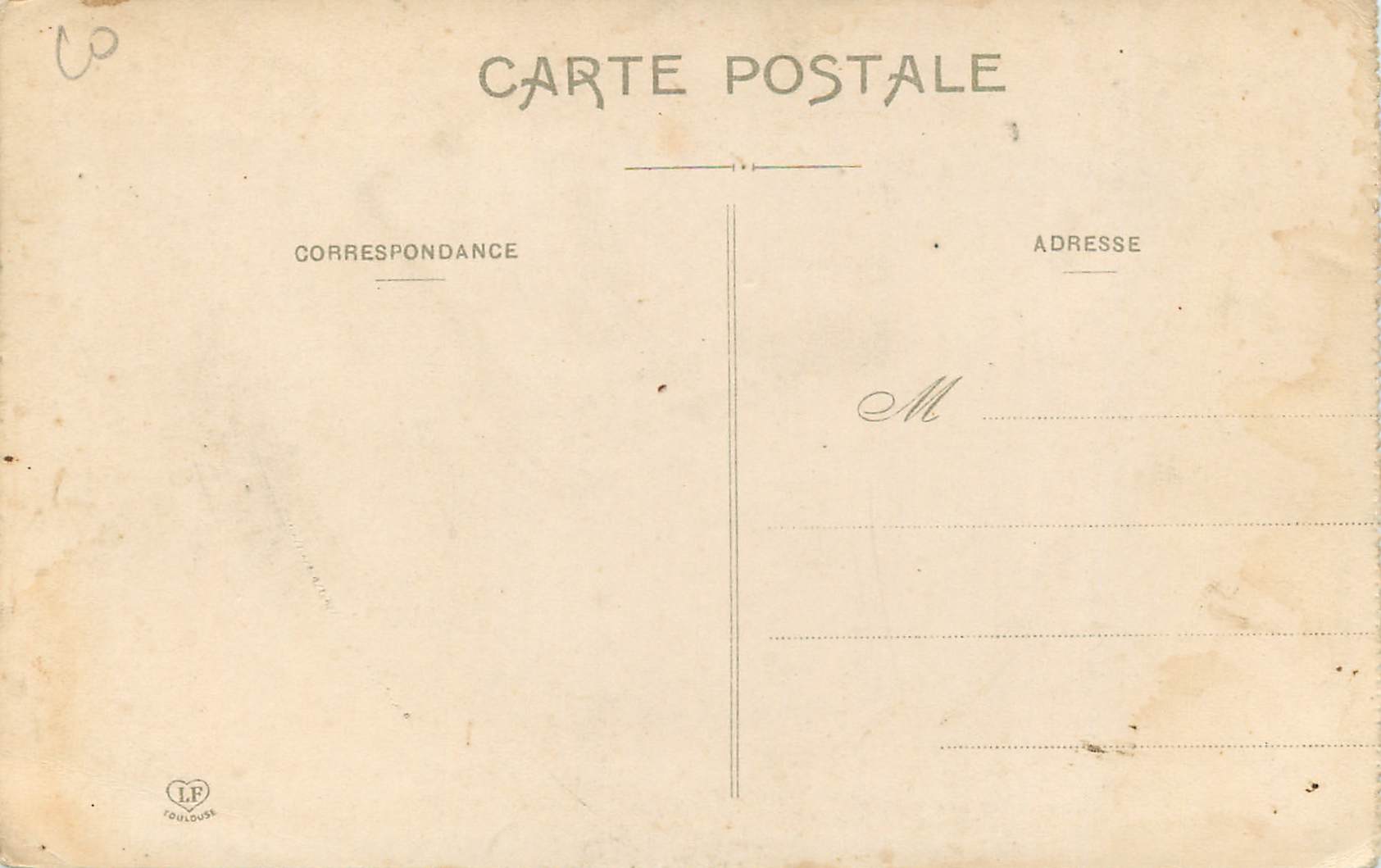 CPA Tarn La Montagne Noire Bords de la Rigole en Amont des Cammazes — Back