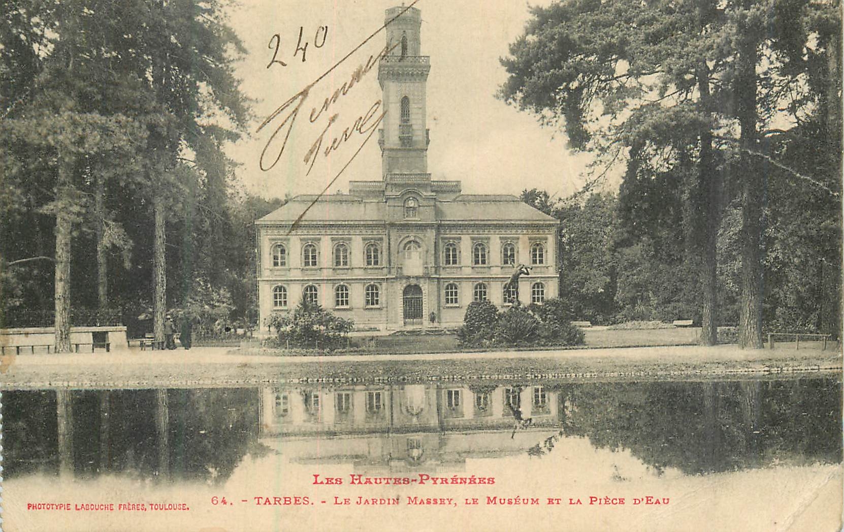 Tarbes - Le Jardin Massey, le Muséum et la Pièce d'Eau — Phototypie Ladouche Frères, Toulouse